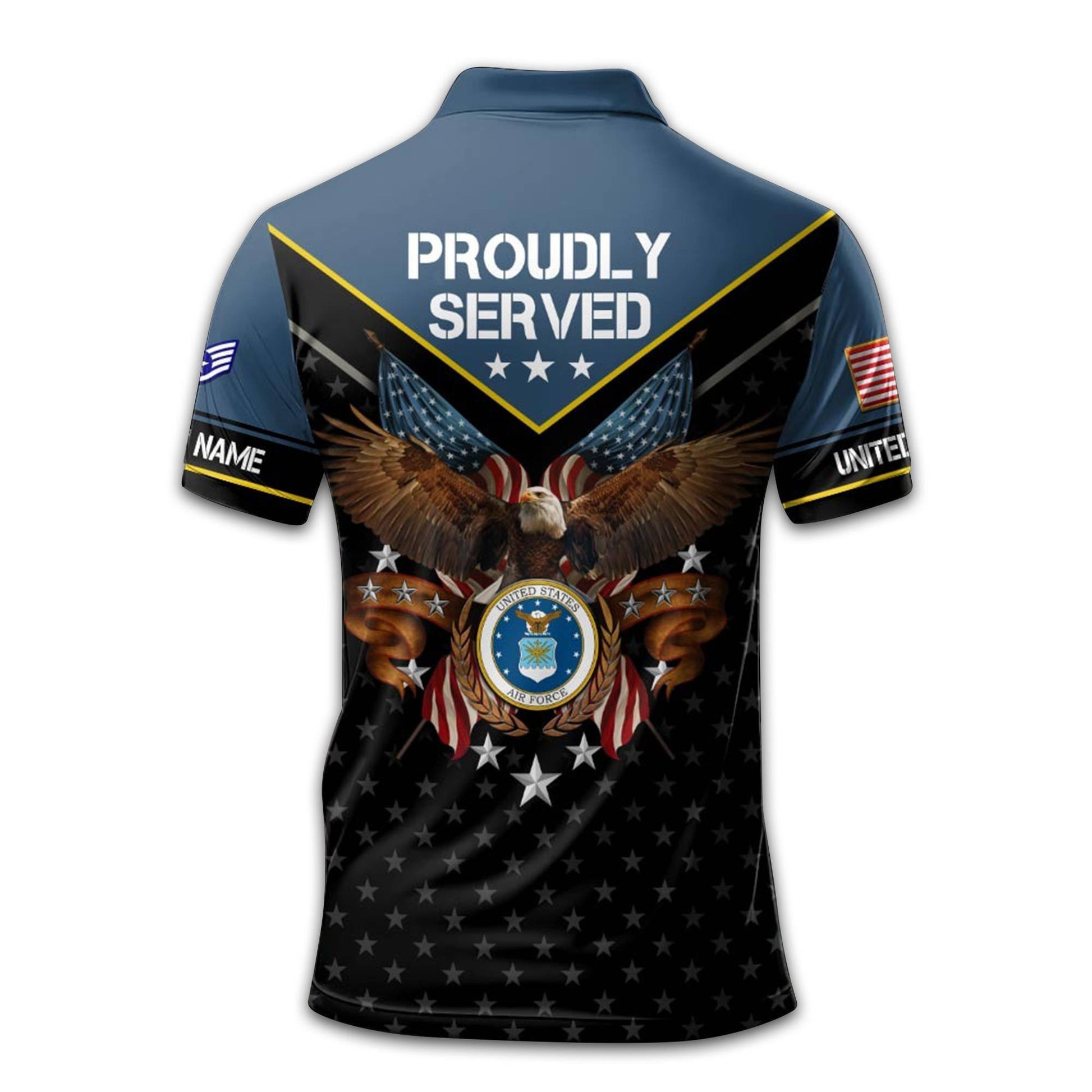 Premium Custom USAF Polo Shirt VPVC213409, Gifts For Air Force Veteran, Gifts For Dad, For Husband, Best Gifts On Father's Day, Armed Forces Day, Independence Day, Veterans Day.
