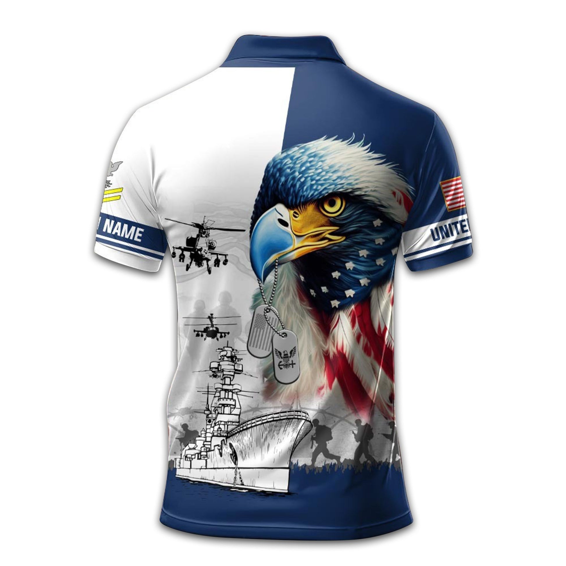 Premium US Navy Polo Shirt VPVC213502, Custom Name, Rank Gifts For Navy Veteran, Best Gifts On Father's Day, Armed Forces Day, Independence Day, Veterans Day.