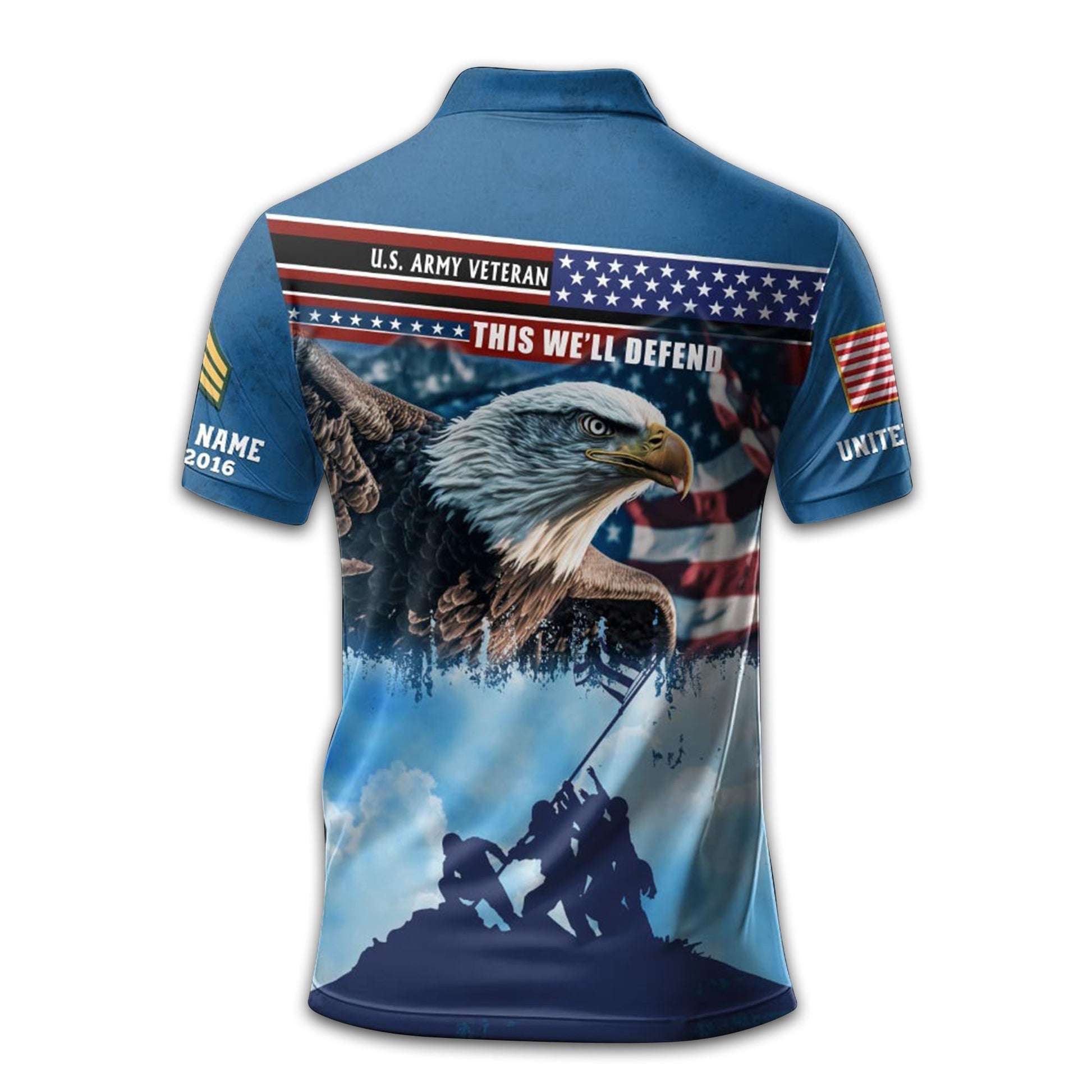 Premium Custom US Army Polo Shirt VPVC213506, Gifts For Army Veteran, Best Gifts On Father's Day, Armed Forces Day, Independence Day, Veterans Day.