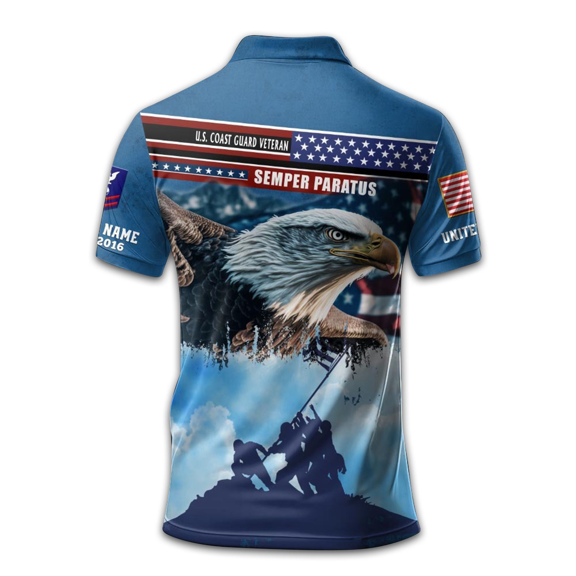 Premium Custom USCG Polo Shirt VPVC213510, Gifts For Coast Guard Veteran, Best Gifts On Father's Day, Armed Forces Day, Independence Day, Veterans Day.