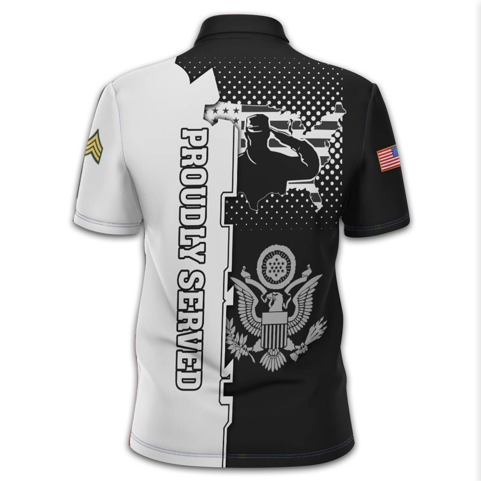 Unique Custom Name, Rank, Year US Army Polo Shirt VPVC213601, Gifts For Army Veteran, Gifts For Dad, For Husband, Best Gifts On Father's Day, Independence Day, Veterans Day.