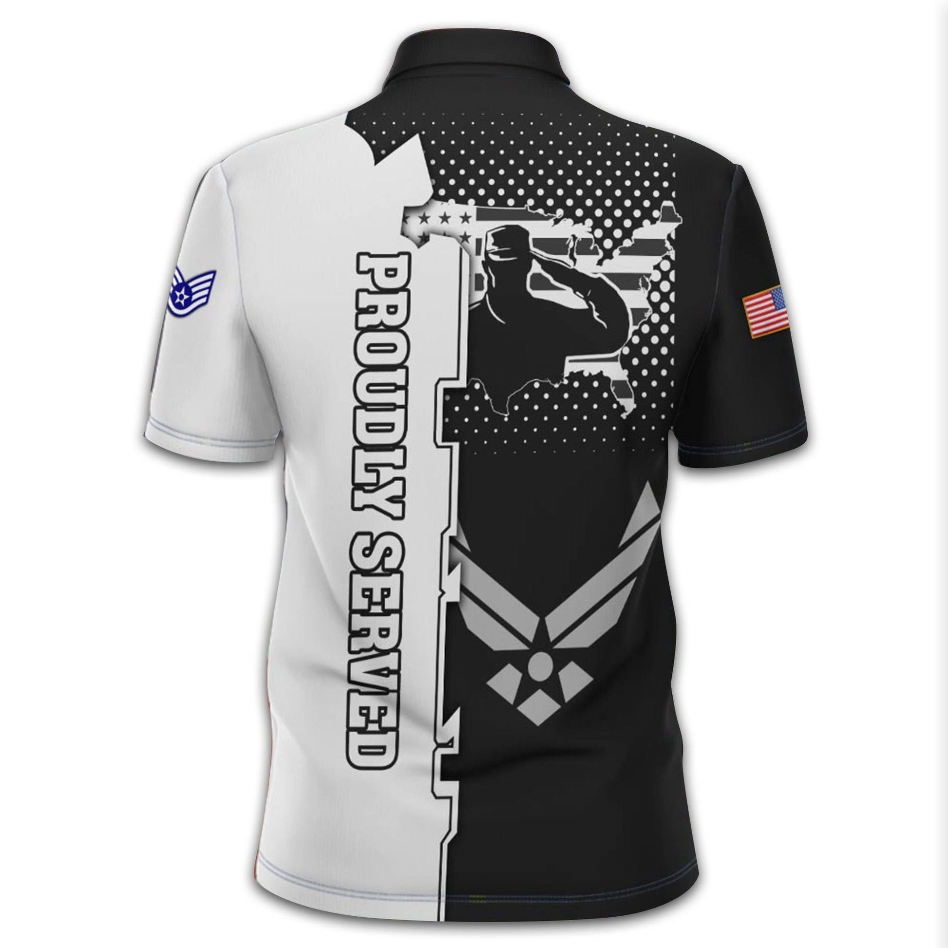 Unique Custom Name, Rank, Year USAF Polo Shirt VPVC213604, Gifts For Air Force Veteran, Gifts For Dad, For Husband, Best Gifts On Father's Day, Independence Day, Veterans Day.