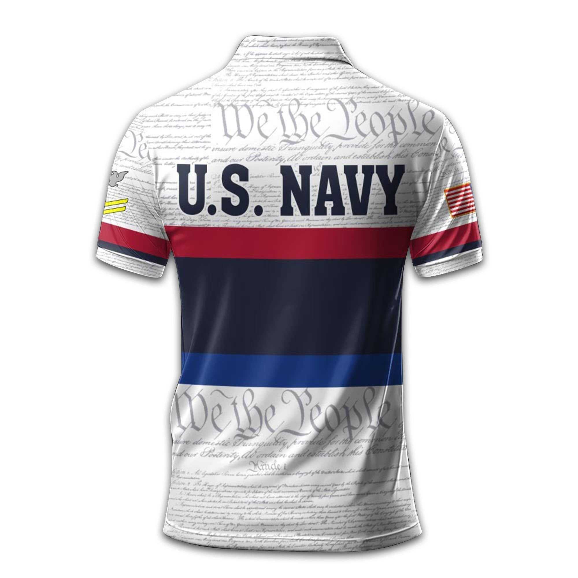 Premium Custom US Navy Polo Shirt VPVC213702, Gifts For Navy Veteran, Gifts For Dad, For Husband, Best Gifts On Father's Day, Armed Forces Day, Independence Day, Veterans Day.