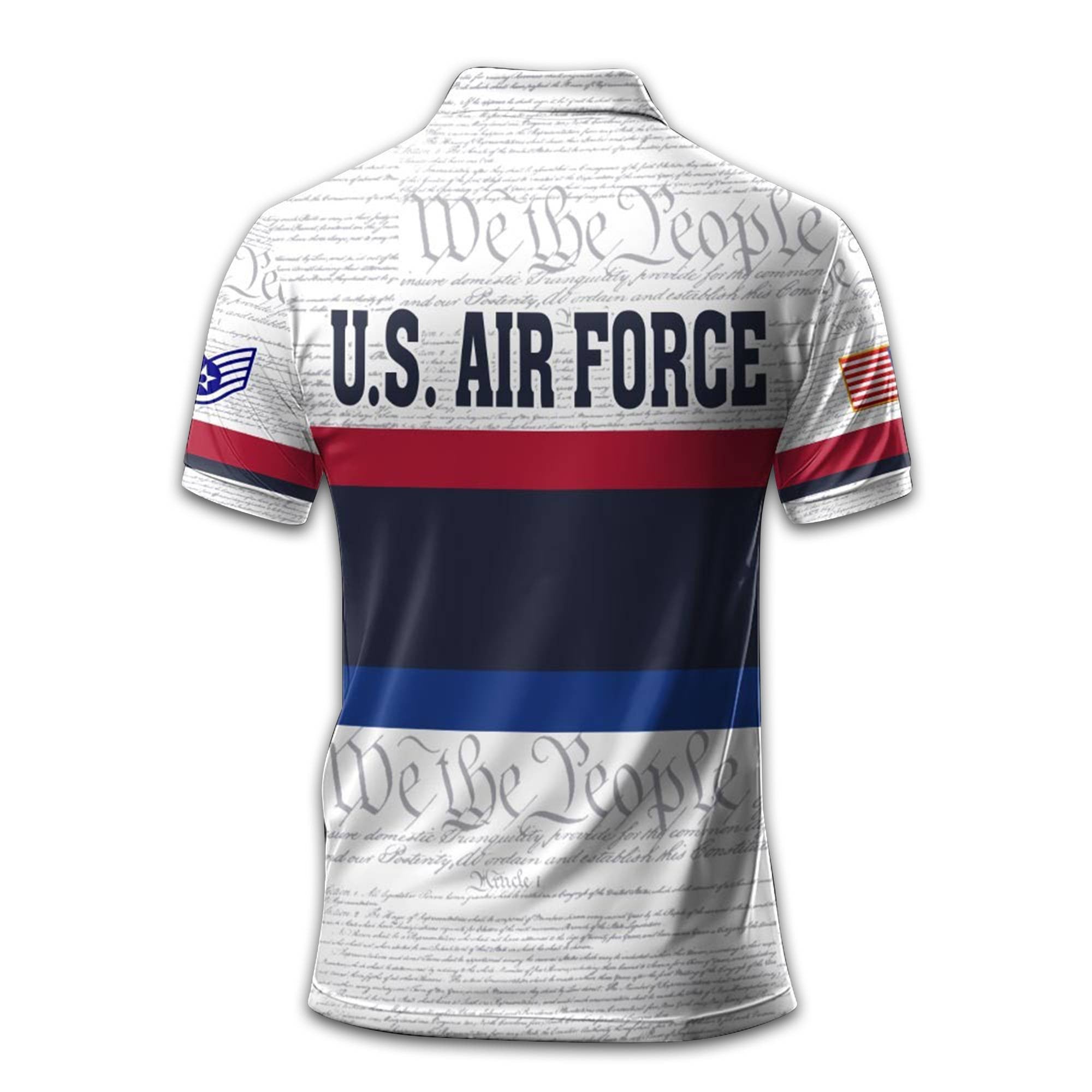 Premium Custom USAF Polo Shirt VPVC213704, Gifts For Air Force Veteran, Gifts For Dad, For Husband, Best Gifts On Father's Day, Armed Forces Day, Independence Day, Veterans Day.