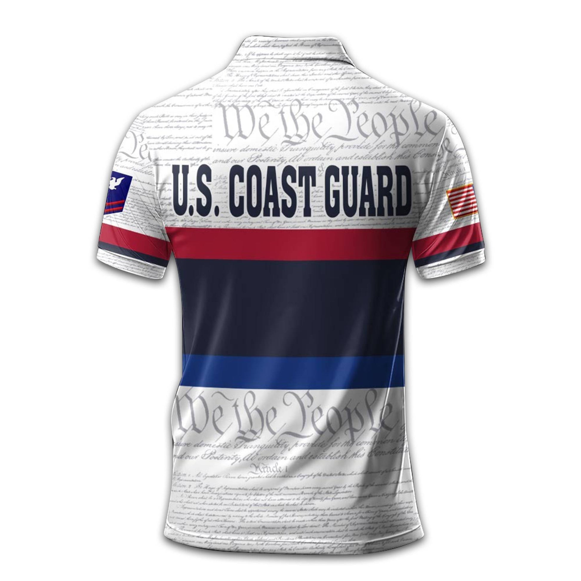 Premium Custom USCG Polo Shirt VPVC213705, Gifts For Coast Guard Veteran, Gifts For Dad, For Husband, Best Gifts On Father's Day, Armed Forces Day, Independence Day, Veterans Day.