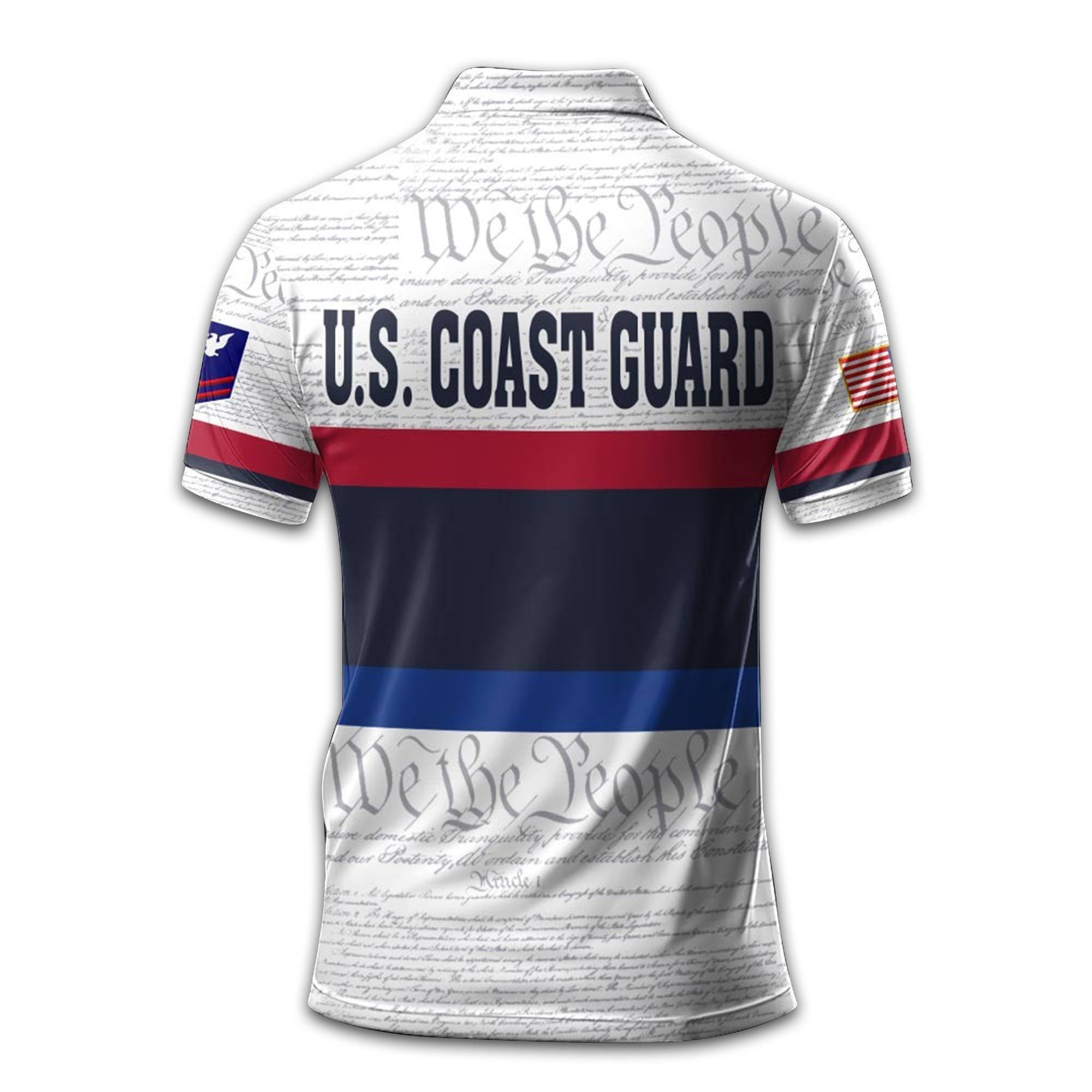 Premium Custom USCG Polo Shirt VPVC213705, Gifts For Coast Guard Veteran, Gifts For Dad, For Husband, Best Gifts On Father's Day, Armed Forces Day, Independence Day, Veterans Day.