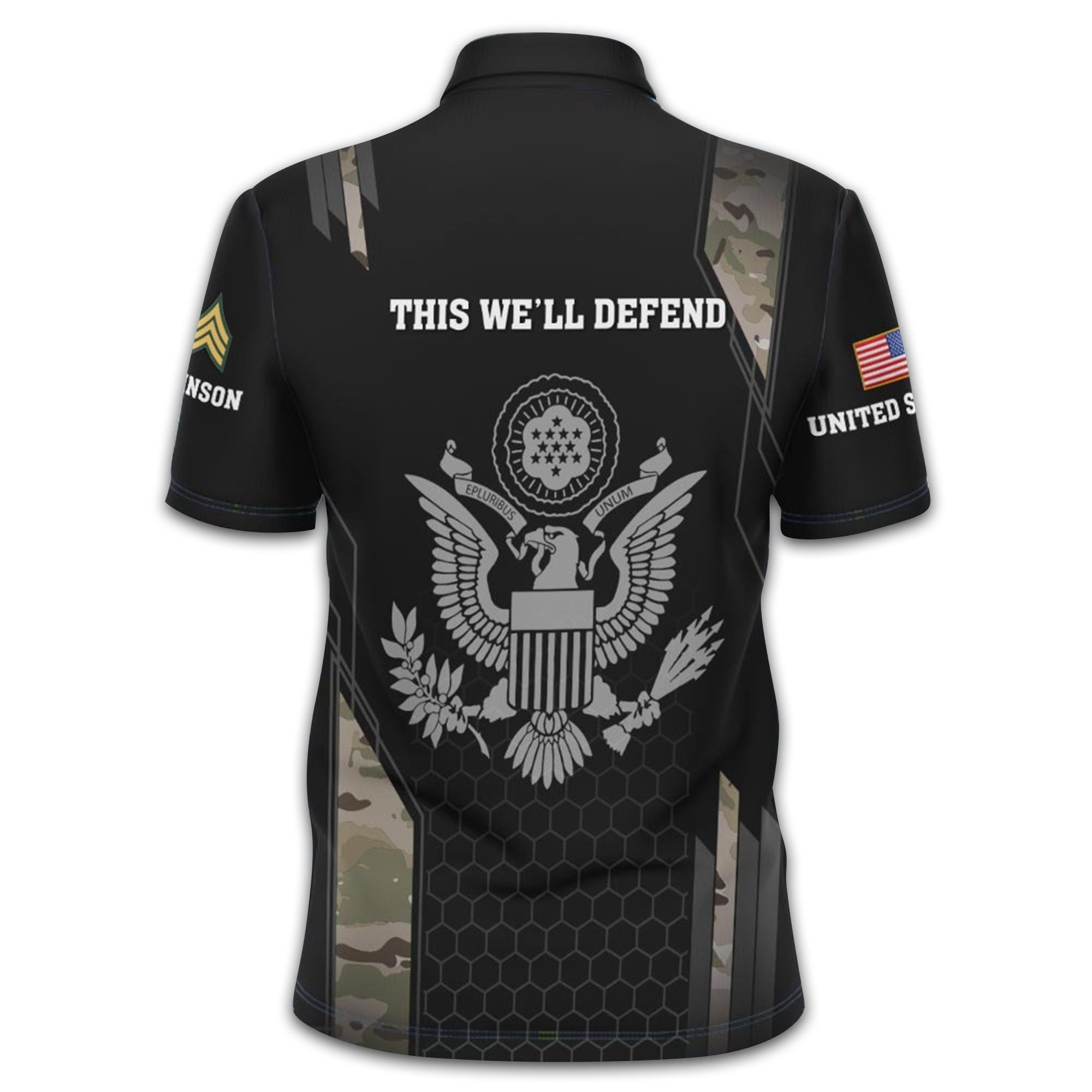 Premium Custom US Army Polo Shirt VPVC213801, Gifts For Army Veteran, Best Gifts On Father's Day, Armed Forces Day, Independence Day, Veterans Day.