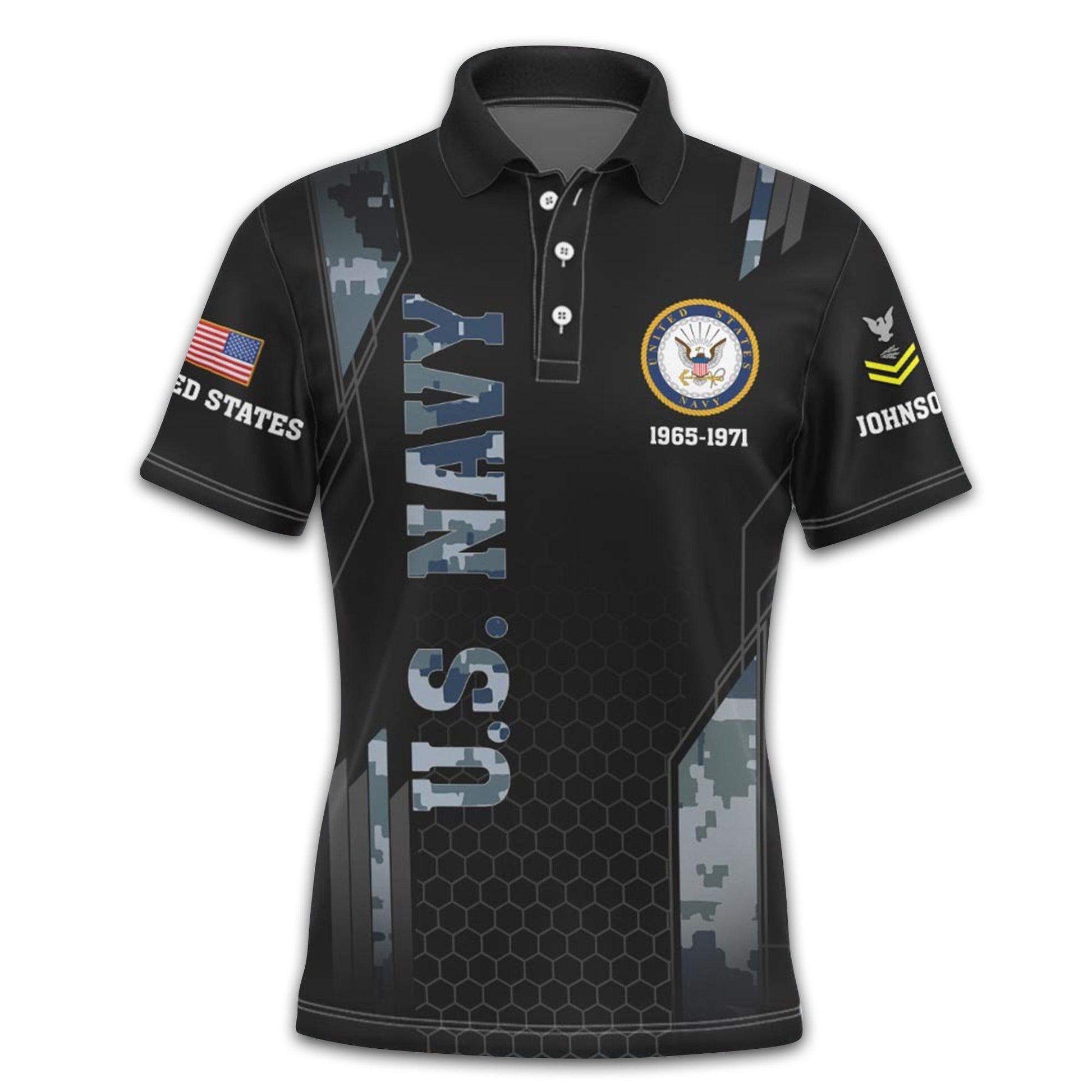 Premium Custom US Navy Polo Shirt VPVC213802, Gifts For Navy Veteran, Best Gifts On Father's Day, Armed Forces Day, Independence Day, Veterans Day.