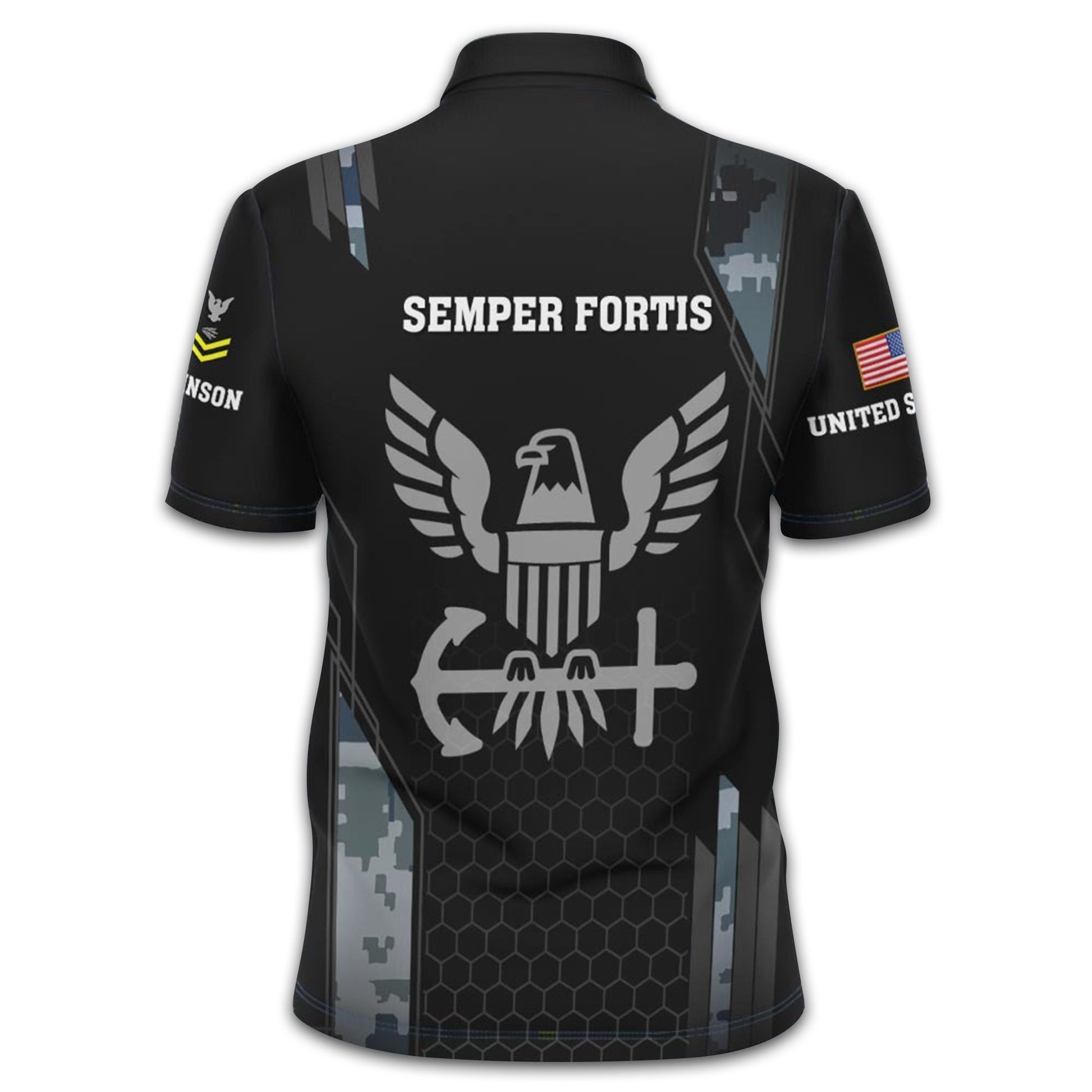 Premium Custom US Navy Polo Shirt VPVC213802, Gifts For Navy Veteran, Best Gifts On Father's Day, Armed Forces Day, Independence Day, Veterans Day.