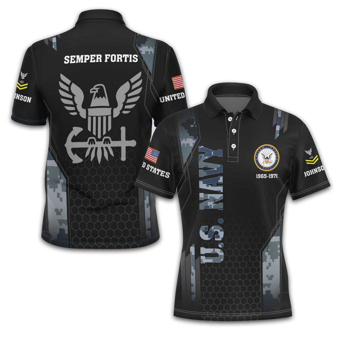 Premium Custom US Navy Polo Shirt VPVC213802, Gifts For Navy Veteran, Best Gifts On Father's Day, Armed Forces Day, Independence Day, Veterans Day.