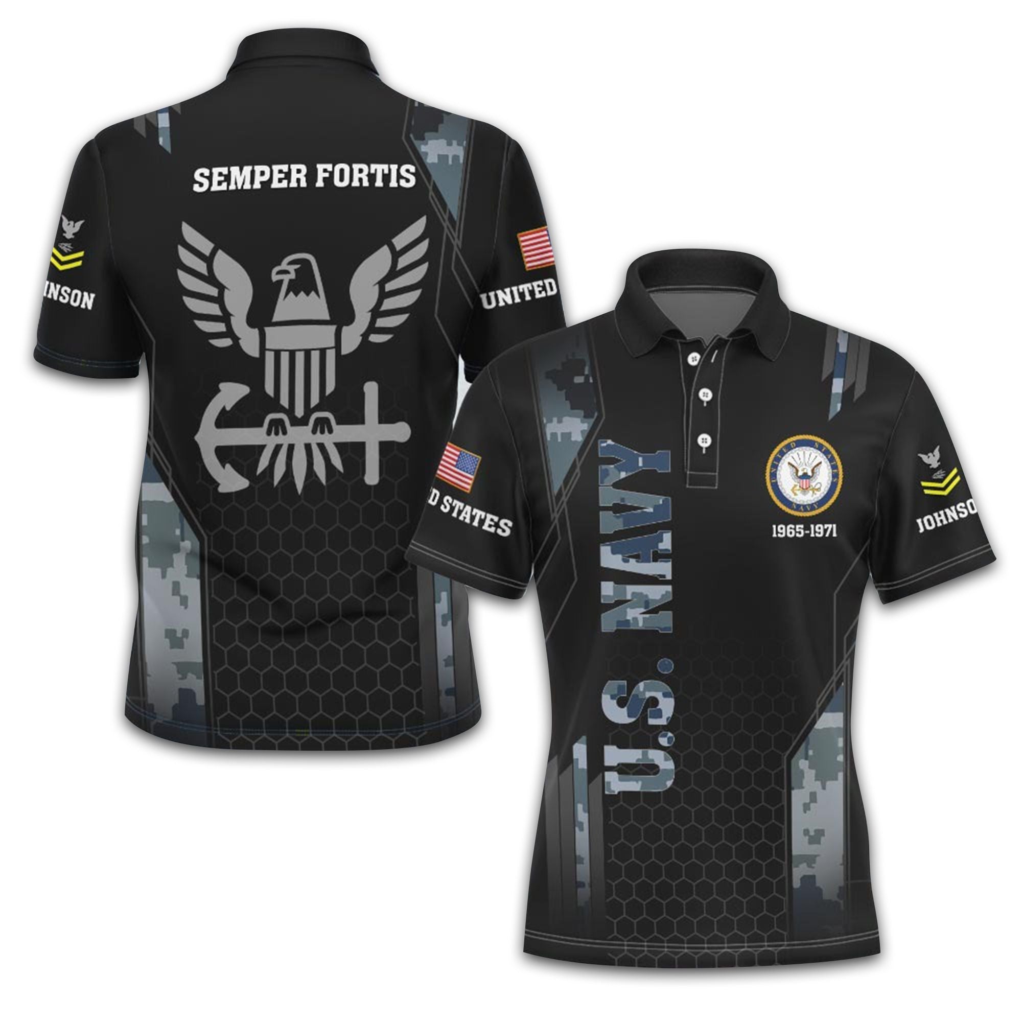 Premium Custom US Navy Polo Shirt VPVC213802, Gifts For Navy Veteran, Best Gifts On Father's Day, Armed Forces Day, Independence Day, Veterans Day.