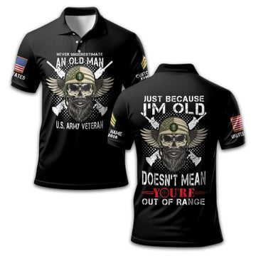 Premium Custom US Army Polo Shirt VPVC213906, Gifts For Army Veteran, Gifts For Dad, For Husband, Best Gifts On Father's Day, Armed Forces Day, Independence Day, Veterans Day.