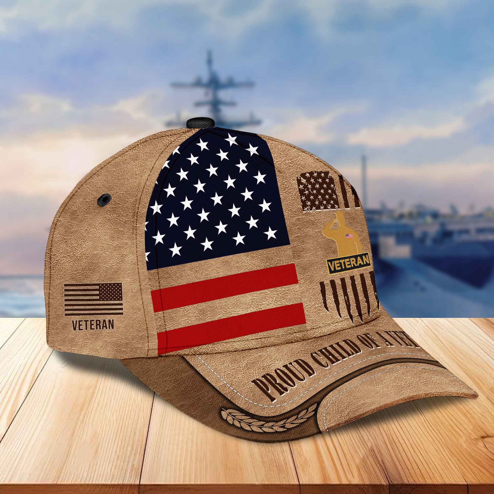 Premium Proud Child Of A Veteran Cap BPVC100310