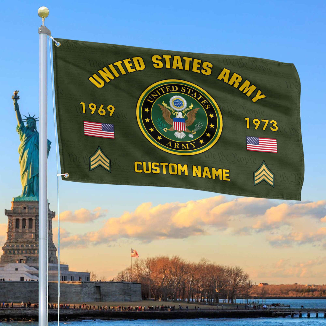 Premium Custom US Army Grommet Flag VPVC108601, Gifts For Army Veteran, Best Gifts On Father's Day, Armed Forces Day, Independence Day, Veterans Day.