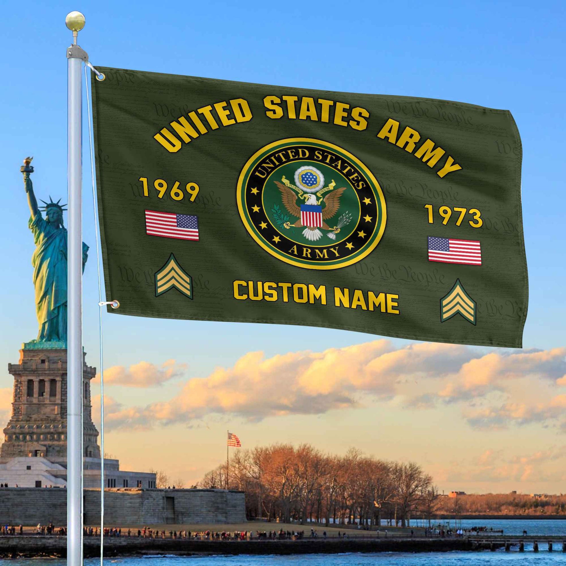 Premium Custom US Army Grommet Flag VPVC108601, Gifts For Army Veteran, Best Gifts On Father's Day, Armed Forces Day, Independence Day, Veterans Day.