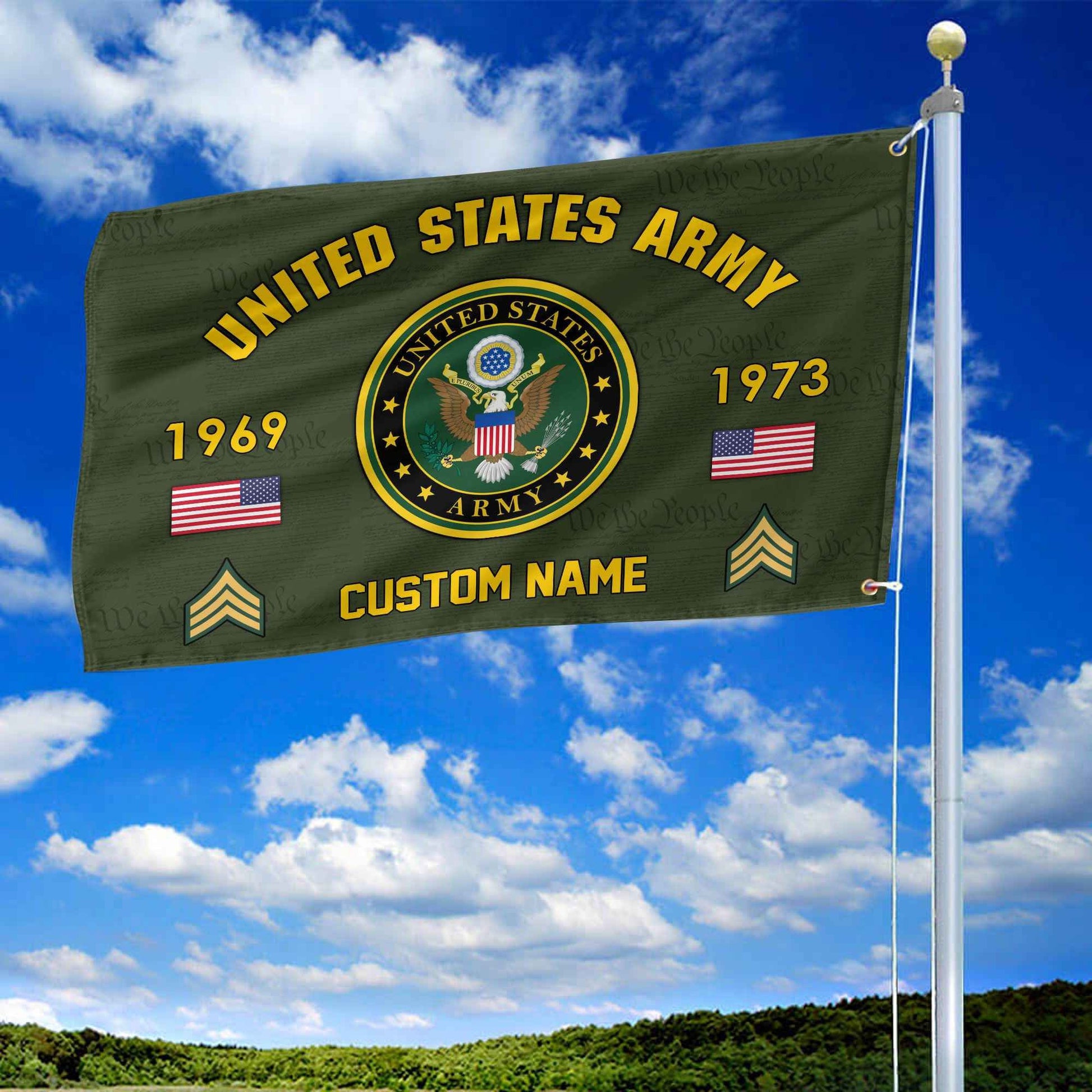 Premium Custom US Army Grommet Flag VPVC108601, Gifts For Army Veteran, Best Gifts On Father's Day, Armed Forces Day, Independence Day, Veterans Day.