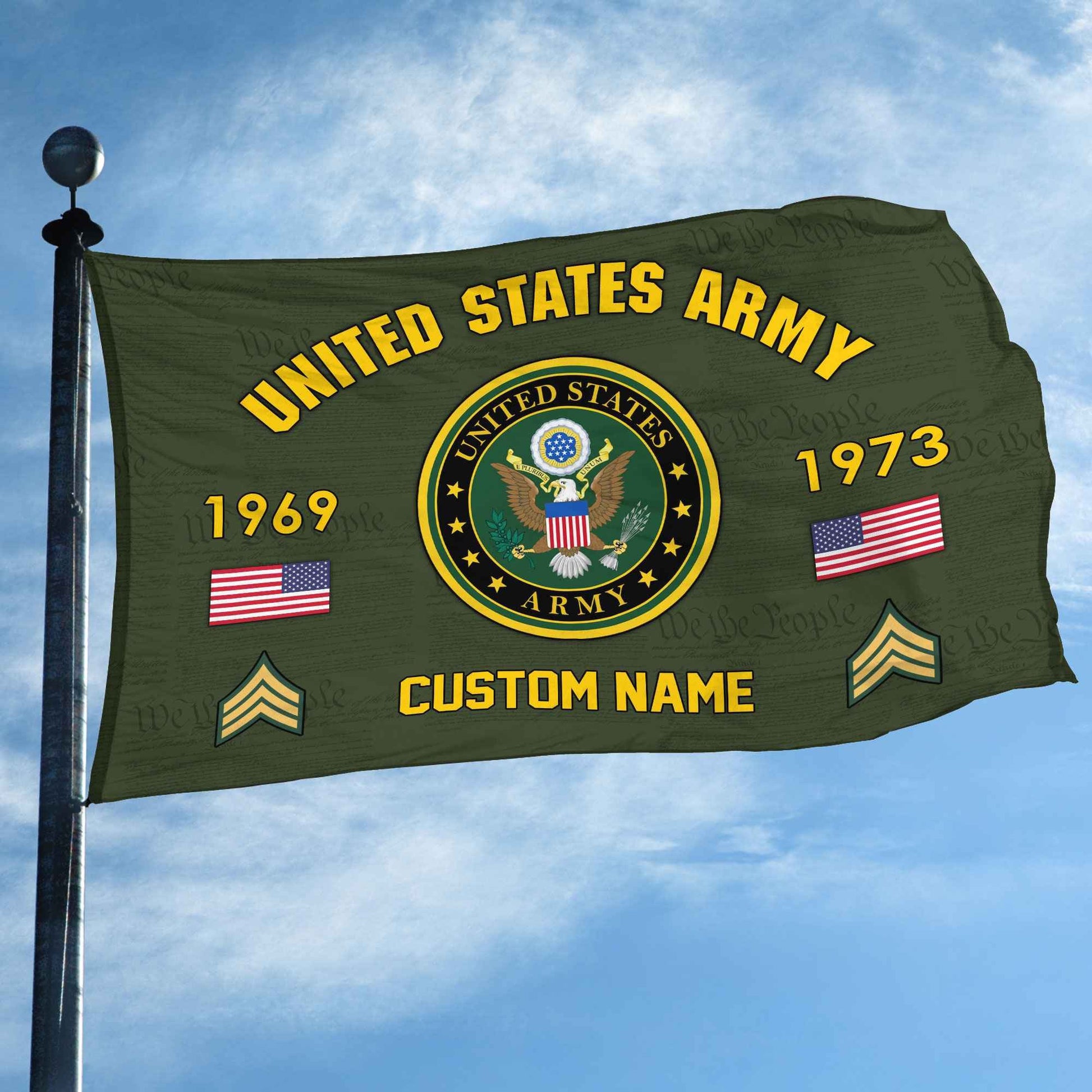 Premium Custom US Army Grommet Flag VPVC108601, Gifts For Army Veteran, Best Gifts On Father's Day, Armed Forces Day, Independence Day, Veterans Day.