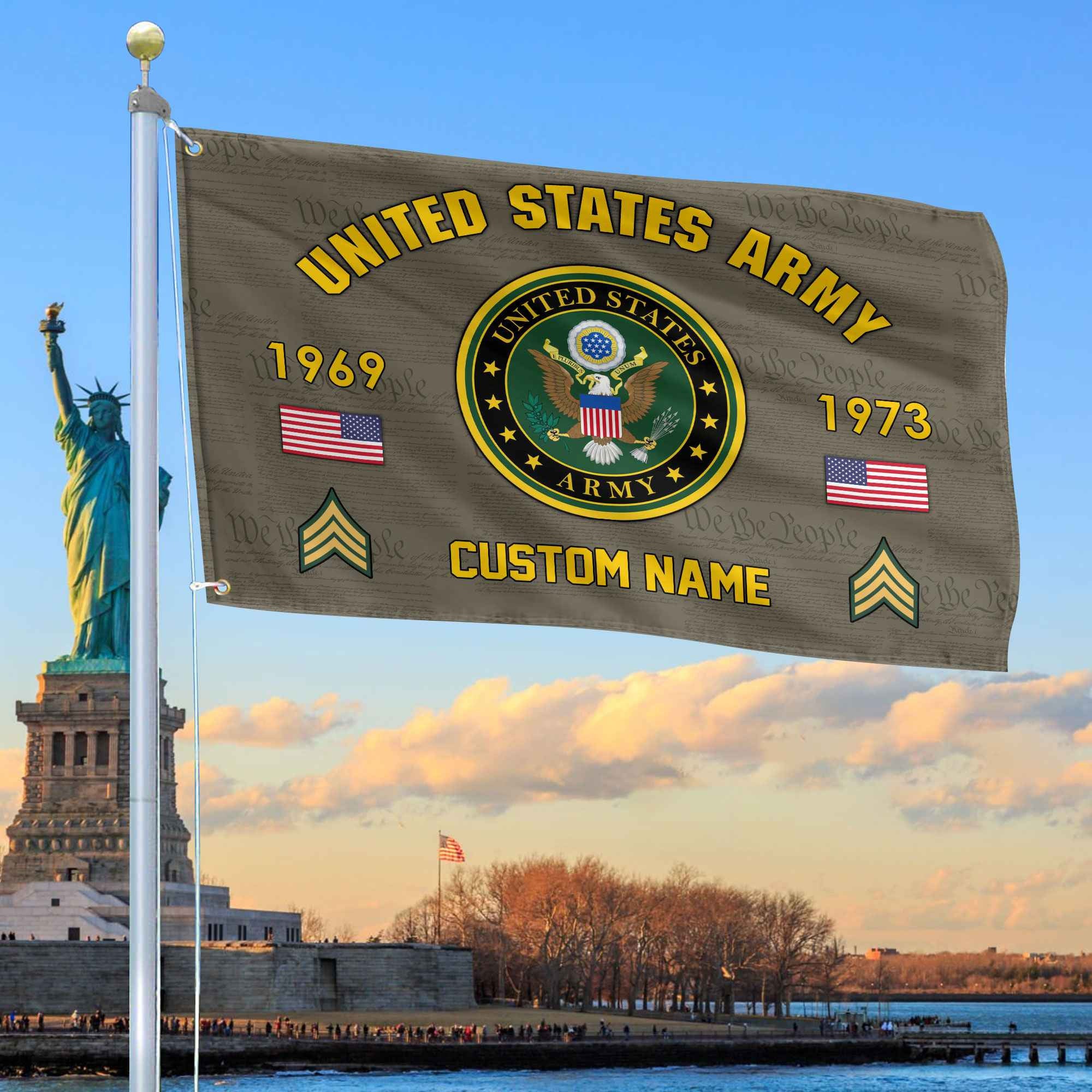 Premium Custom US Army Grommet Flag VPVC108610, Gifts For Army Veteran, Best Gifts On Father's Day, Armed Forces Day, Independence Day, Veterans Day.