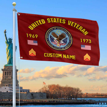Premium Custom US Veteran Grommet Flag VPVC108607, Gifts For US Veteran, Best Gifts On Father's Day, Armed Forces Day, Independence Day, Veterans Day.