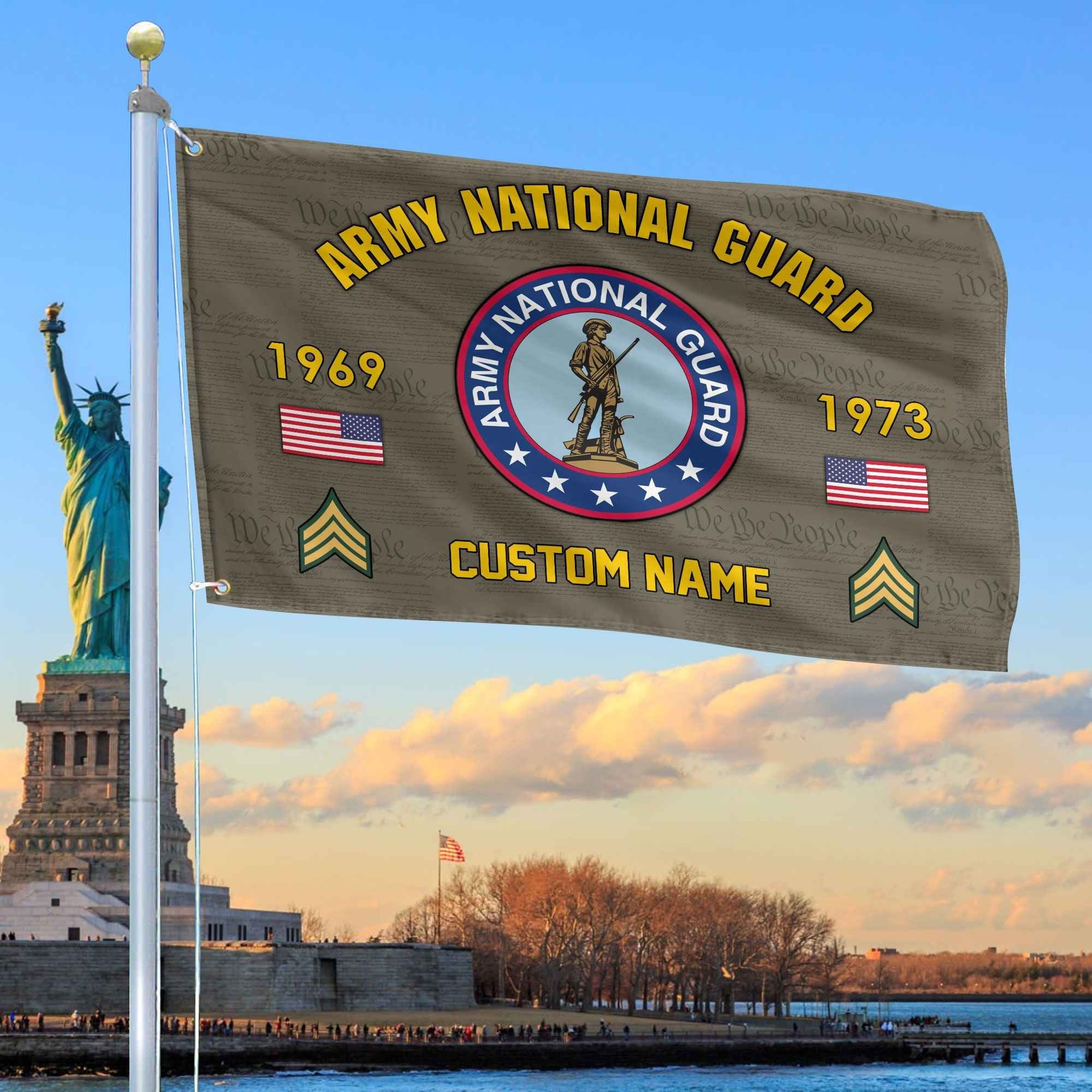 Premium Custom US Army National Guard Grommet Flag VPVC108608, Gifts For Army National Guard Veteran, Best Gifts On Father's Day, Armed Forces Day, Independence Day, Veterans Day.