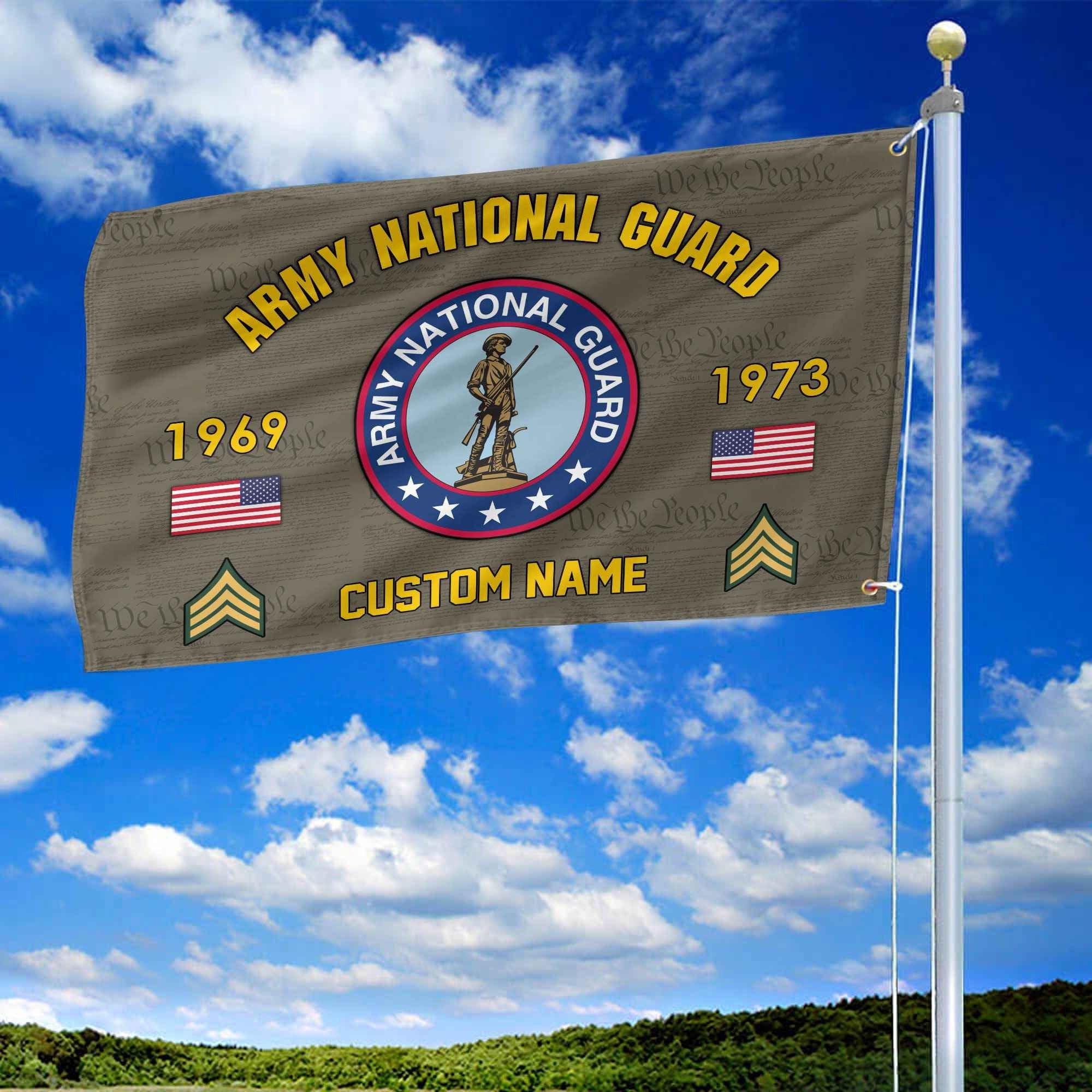 Premium Custom US Army National Guard Grommet Flag VPVC108608, Gifts For Army National Guard Veteran, Best Gifts On Father's Day, Armed Forces Day, Independence Day, Veterans Day.