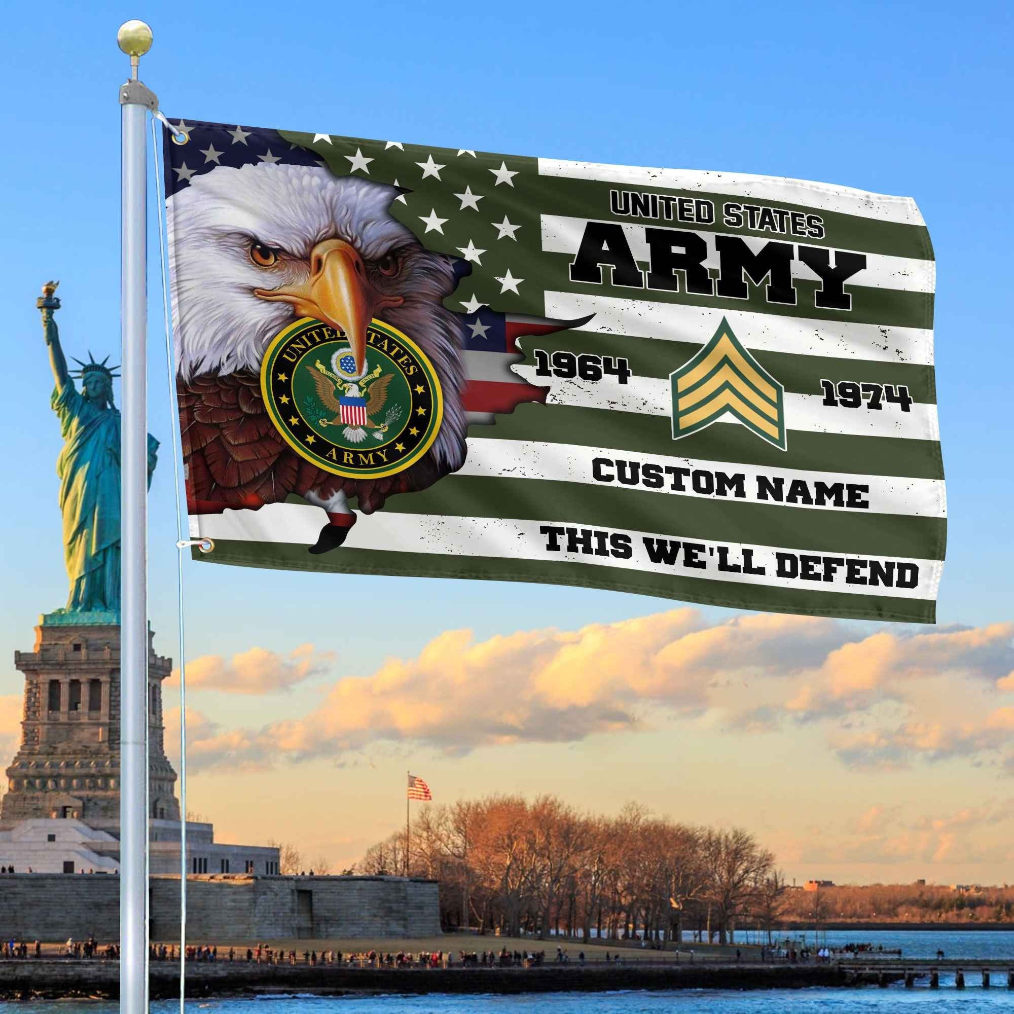 Premium Custom US Army Grommet Flag VPVC108701, Gifts For Army Veteran, Best Gifts On Father's Day, Armed Forces Day, Independence Day, Veterans Day.