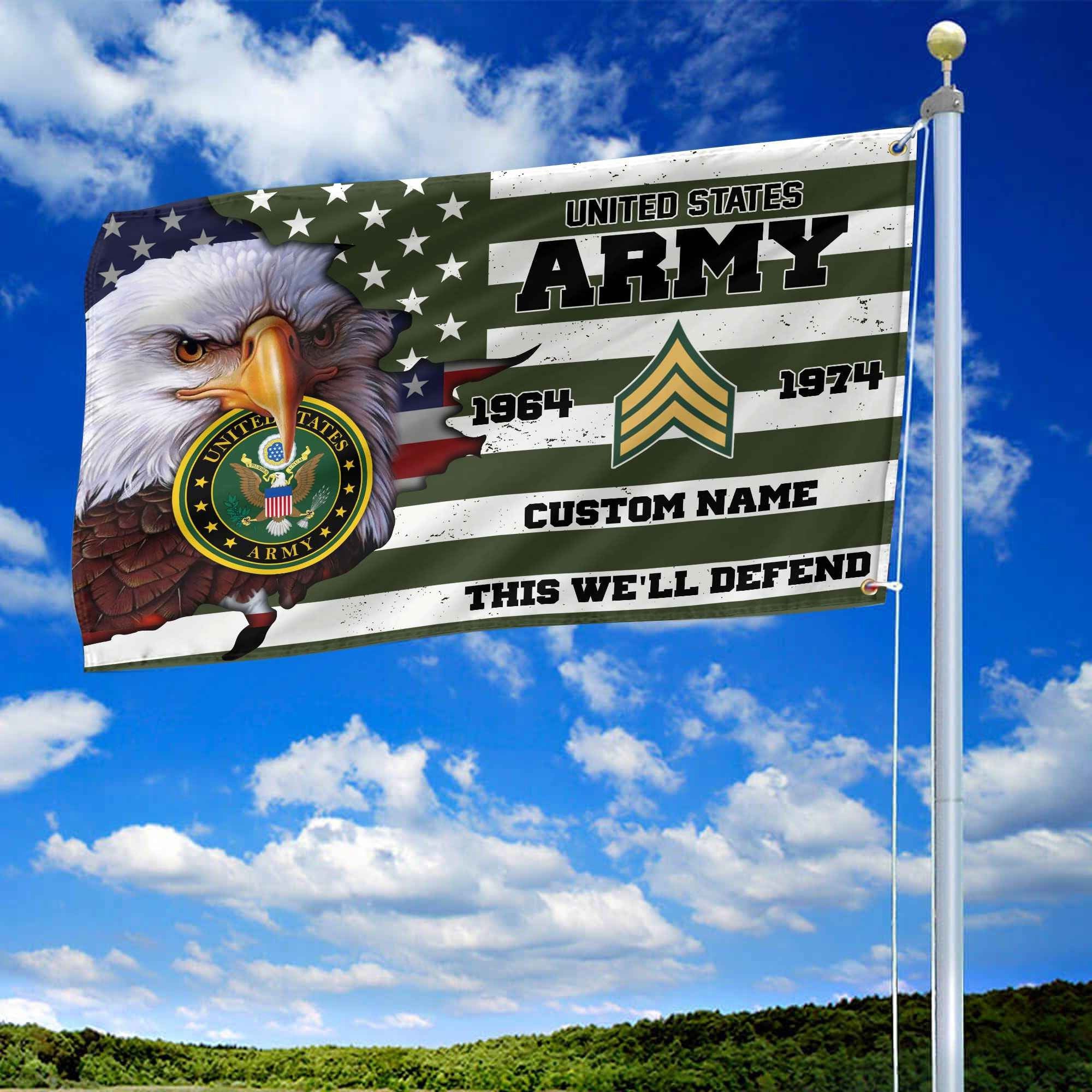 Premium Custom US Army Grommet Flag VPVC108701, Gifts For Army Veteran, Best Gifts On Father's Day, Armed Forces Day, Independence Day, Veterans Day.