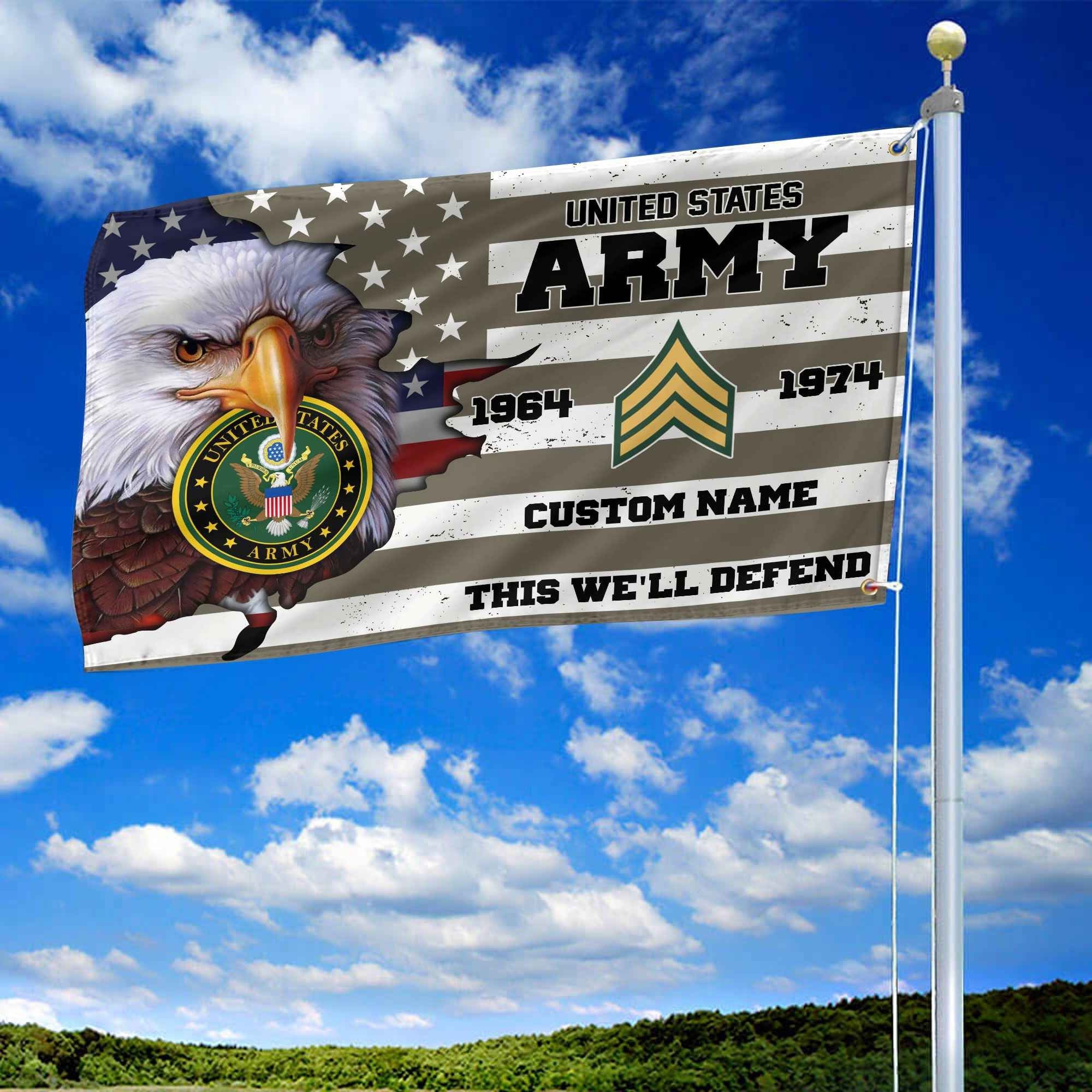 Premium Custom US Army Grommet Flag VPVC108710, Gifts For Army Veteran, Best Gifts On Father's Day, Armed Forces Day, Independence Day, Veterans Day.