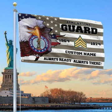 Premium Custom US Army National Guard Grommet Flag VPVC108708, Gifts For Army National Guard Veteran, Best Gifts On Father's Day, Armed Forces Day, Independence Day, Veterans Day.