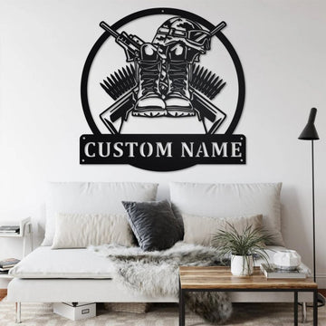 Premium Custom US Veteran Metal Signs VPVC901004, Gift For US Veteran, Home Decor Veterans Day Gift, Gifts For Dad, For Husband, Best Gifts On Father's Day, Armed Forces Day, Independence Day
