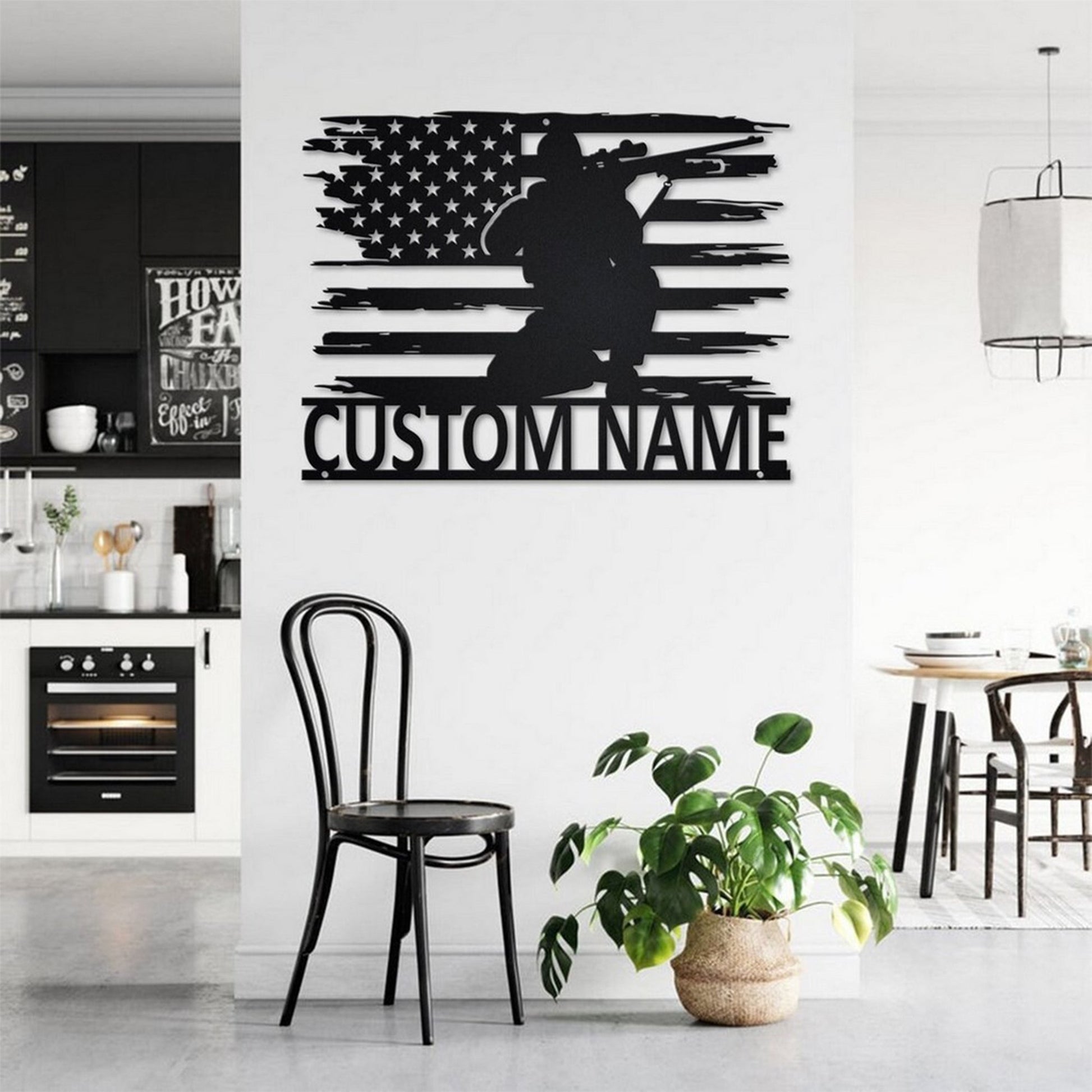 Premium Custom US Veteran Metal Signs VPVC901009, Custom US Soldier Veteran Metal Wall Art Personalized Metal Name Signs Decor Home Veterans Day Gift