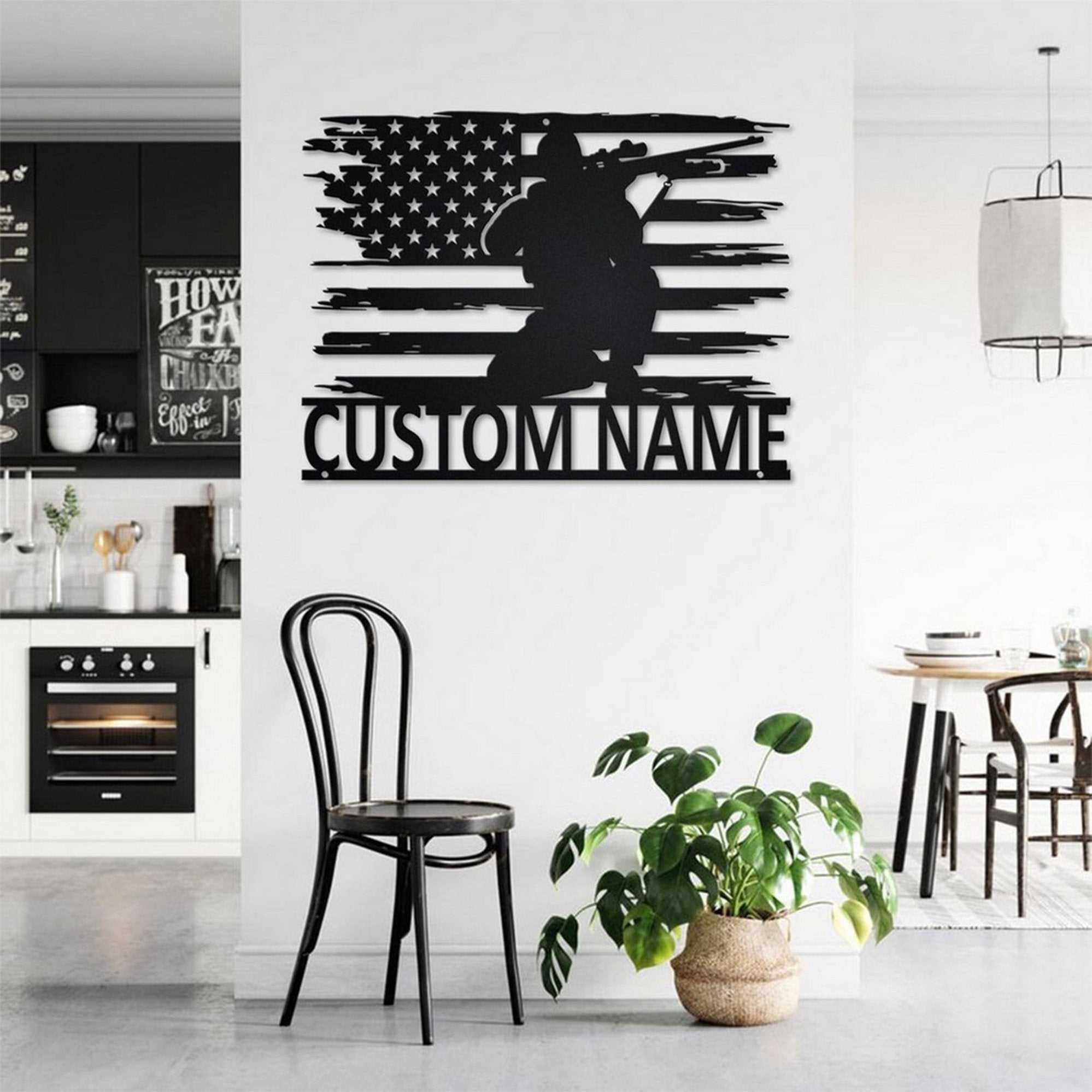 Premium Custom US Veteran Metal Signs VPVC901009, Custom US Soldier Veteran Metal Wall Art Personalized Metal Name Signs Decor Home Veterans Day Gift