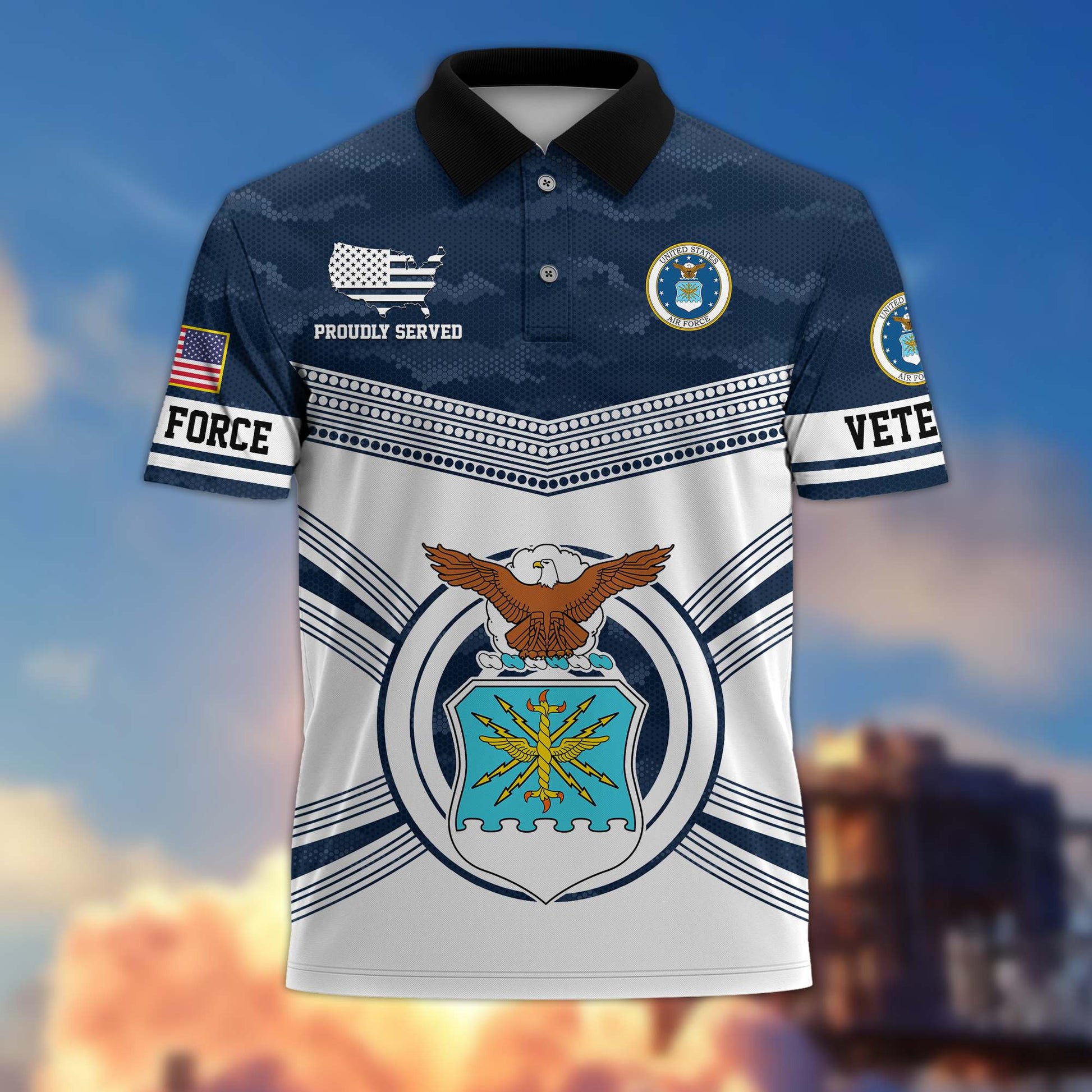Premium US Veterans Polo Shirt BPVC070301, Gifts For US Veterans, Gifts On Father's Day, Independence Day, Armed Forces Day, Veterans Day.