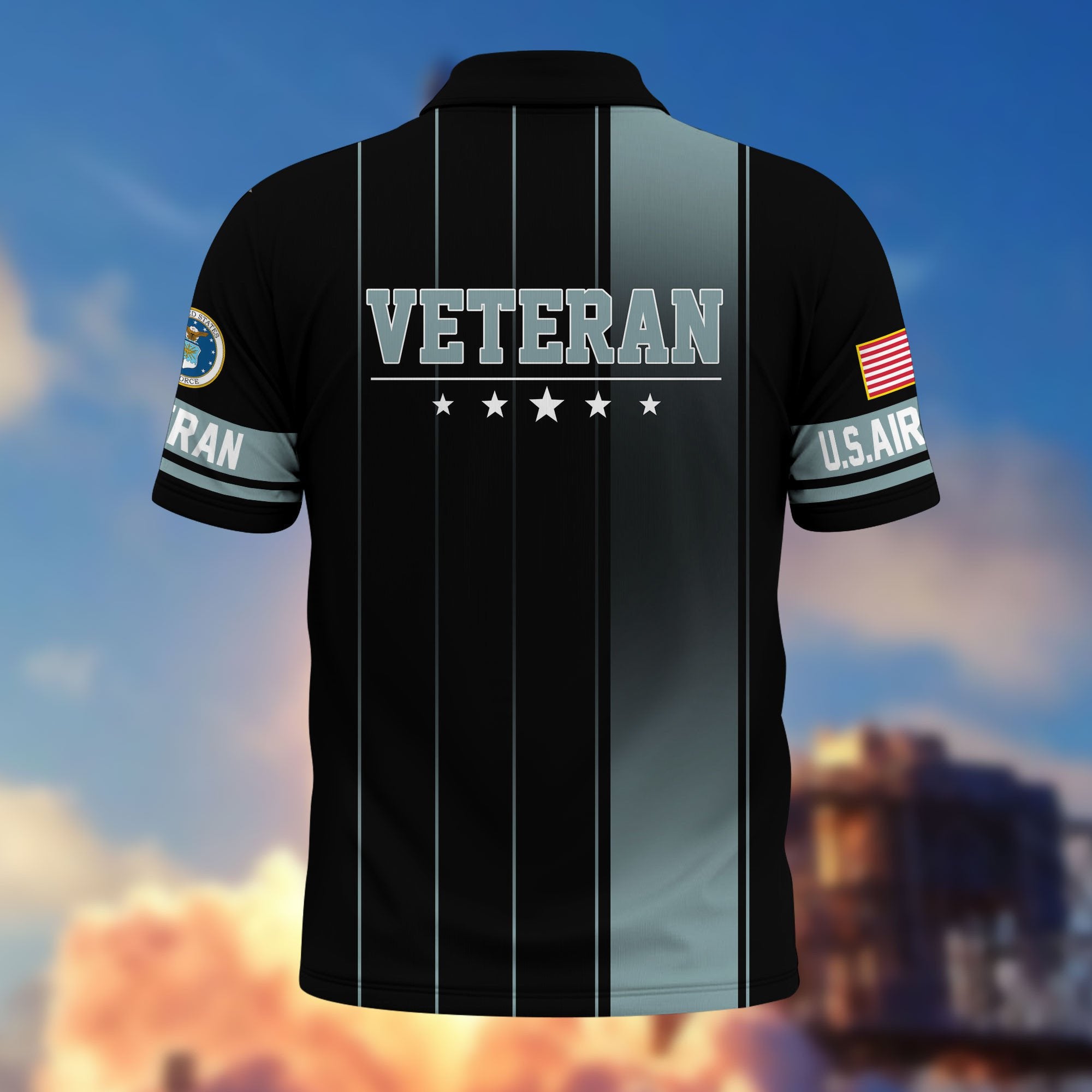 Premium US Veterans Polo Shirt BPHN080311, Gifts For US Veterans, Gifts On Father's Day, Independence Day, Armed Forces Day, Veterans Day.