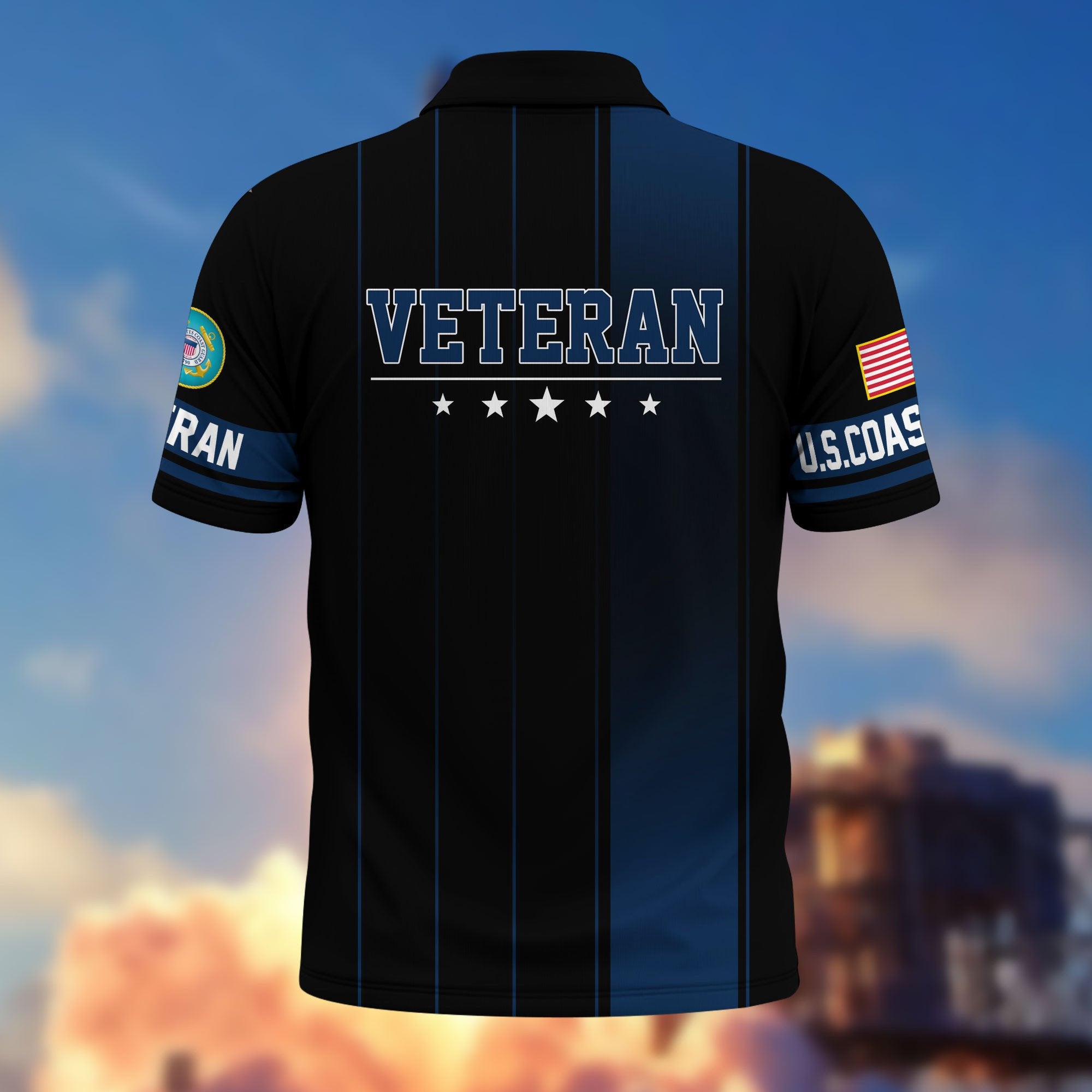 Premium US Veterans Polo Shirt BPHN080311, Gifts For US Veterans, Gifts On Father's Day, Independence Day, Armed Forces Day, Veterans Day.