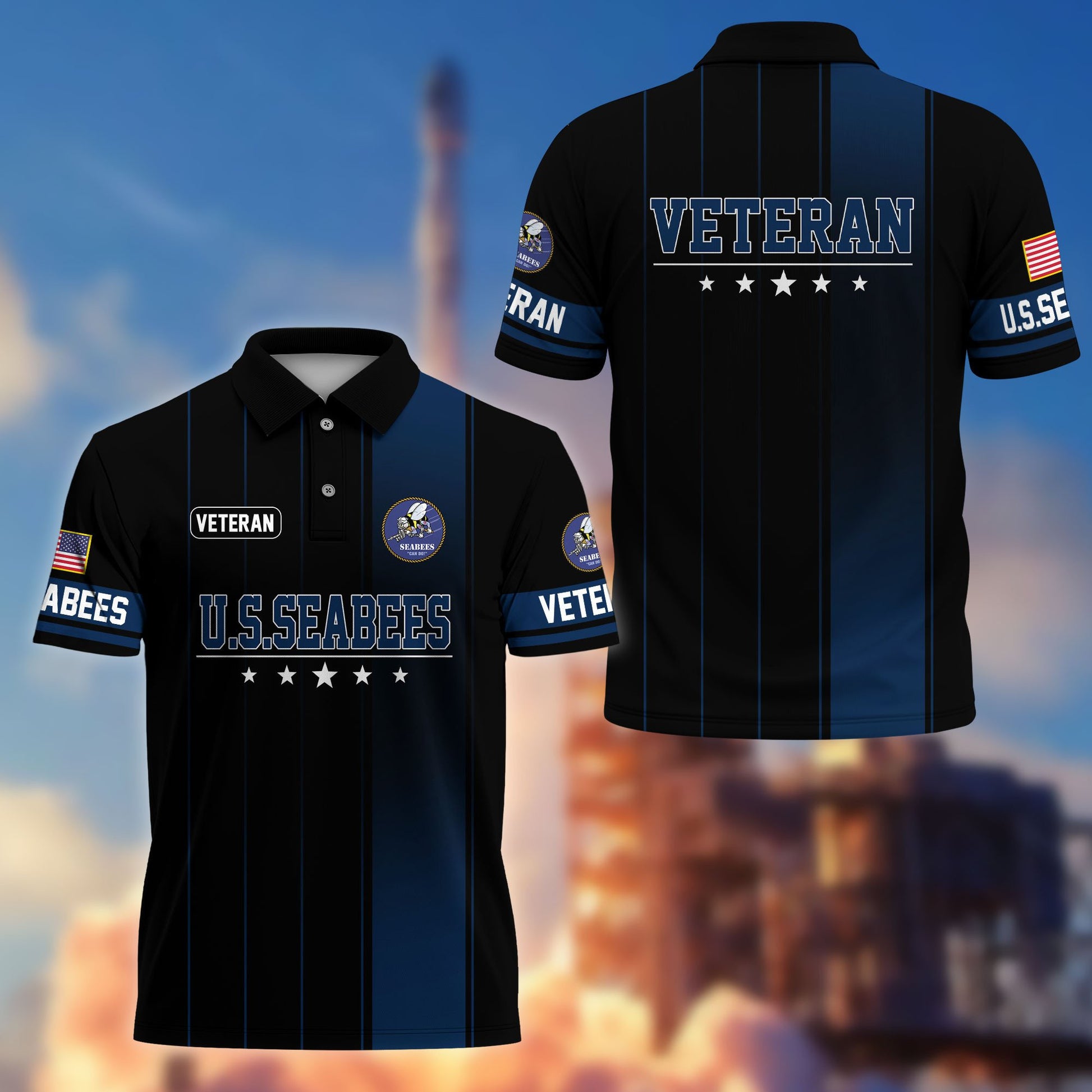 Premium US Veterans Polo Shirt BPHN080311, Gifts For US Veterans, Gifts On Father's Day, Independence Day, Armed Forces Day, Veterans Day.