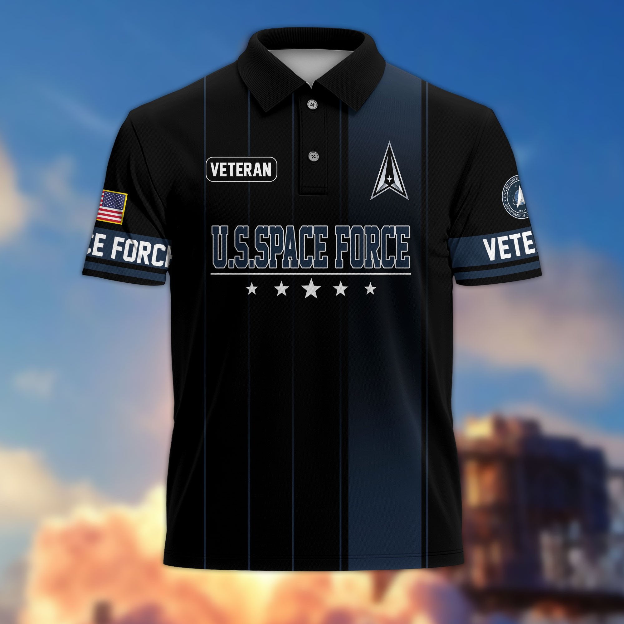 Premium US Veterans Polo Shirt BPHN080311, Gifts For US Veterans, Gifts On Father's Day, Independence Day, Armed Forces Day, Veterans Day.