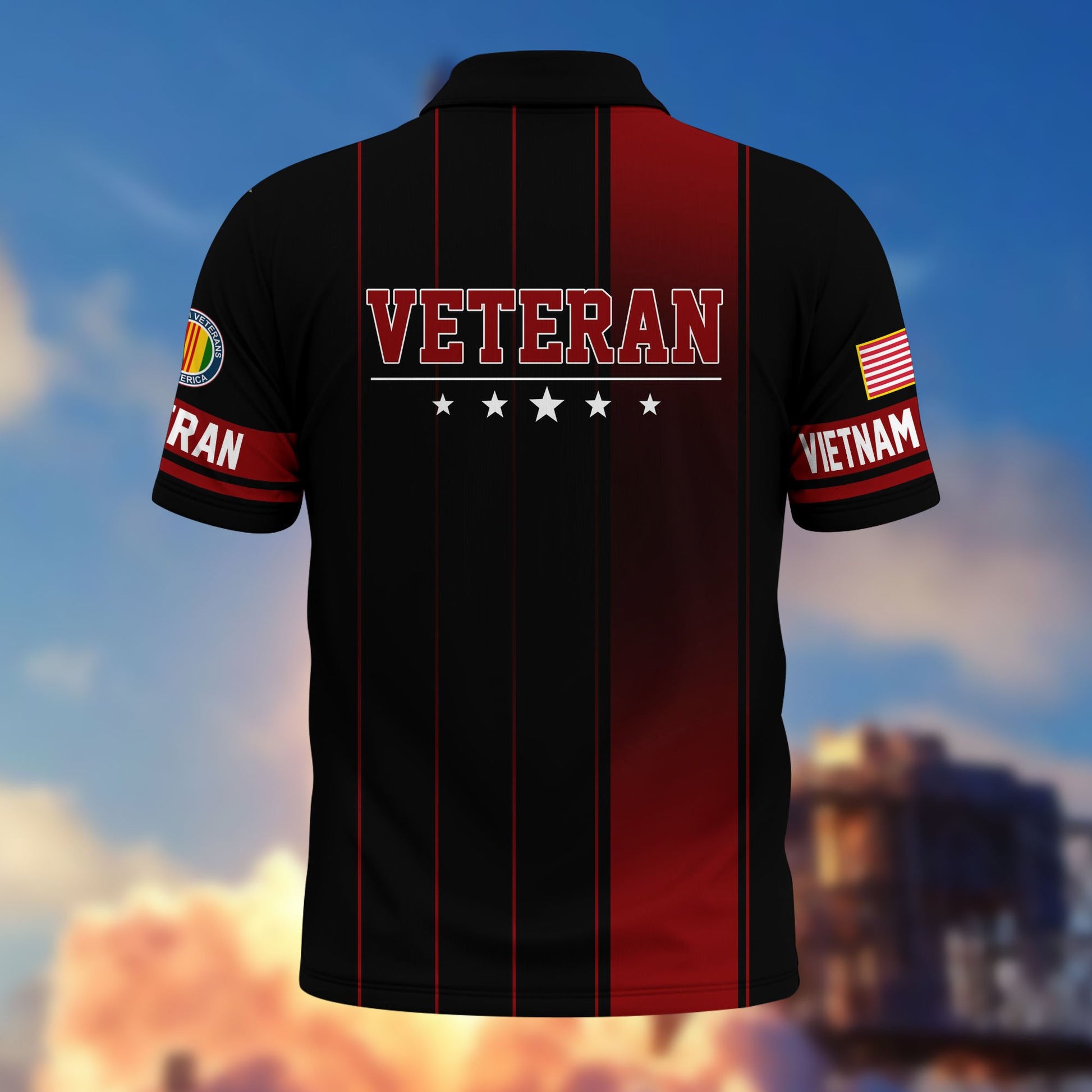 Premium US Veterans Polo Shirt BPHN080311, Gifts For US Veterans, Gifts On Father's Day, Independence Day, Armed Forces Day, Veterans Day.