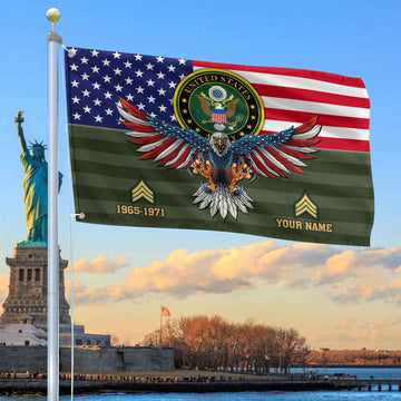 Premium Custom US Army Grommet Flag VPVC109001, Gifts For Army Veteran, Gifts For Dad, For Husband, Best Gifts On Father's Day, Armed Forces Day, Independence Day, Veterans Day.