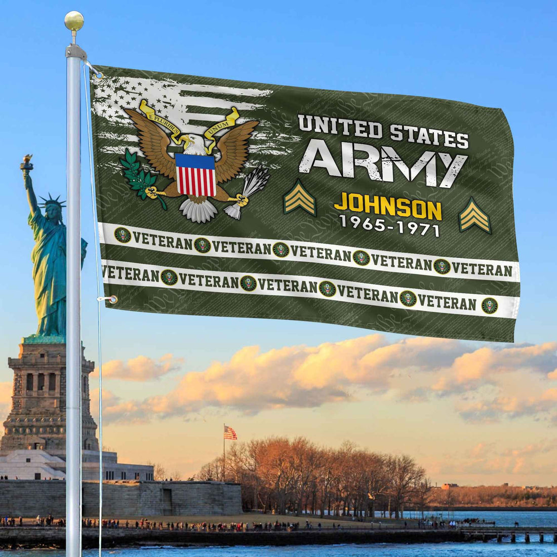 Premium Custom US Army Grommet Flag VPVC109201, Gifts For Army Veteran, Best Gifts On Father's Day, Armed Forces Day, Independence Day, Veterans Day.