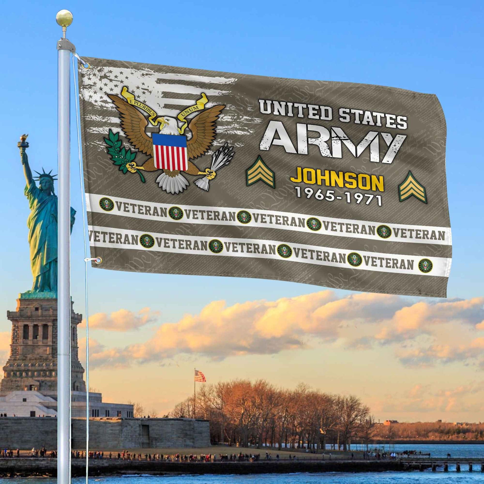 Premium Custom US Army Grommet Flag VPVC109210, Gifts For Army Veteran, Best Gifts On Father's Day, Armed Forces Day, Independence Day, Veterans Day.