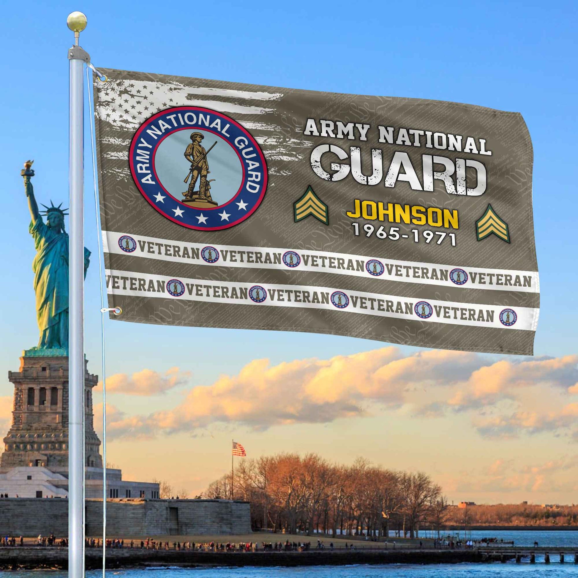 Premium Custom US Army National Guard Grommet Flag VPVC109208, Gifts For Army National Guard Veteran, Best Gifts On Father's Day, Armed Forces Day, Independence Day, Veterans Day.