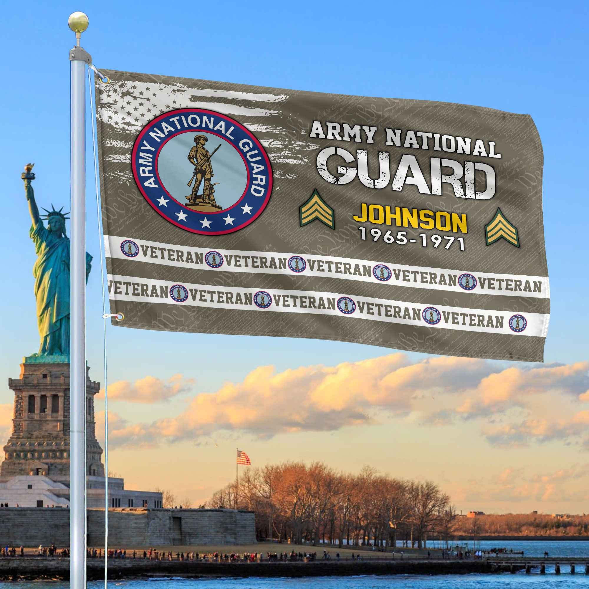 Premium Custom US Army National Guard Grommet Flag VPVC109208, Gifts For Army National Guard Veteran, Best Gifts On Father's Day, Armed Forces Day, Independence Day, Veterans Day.