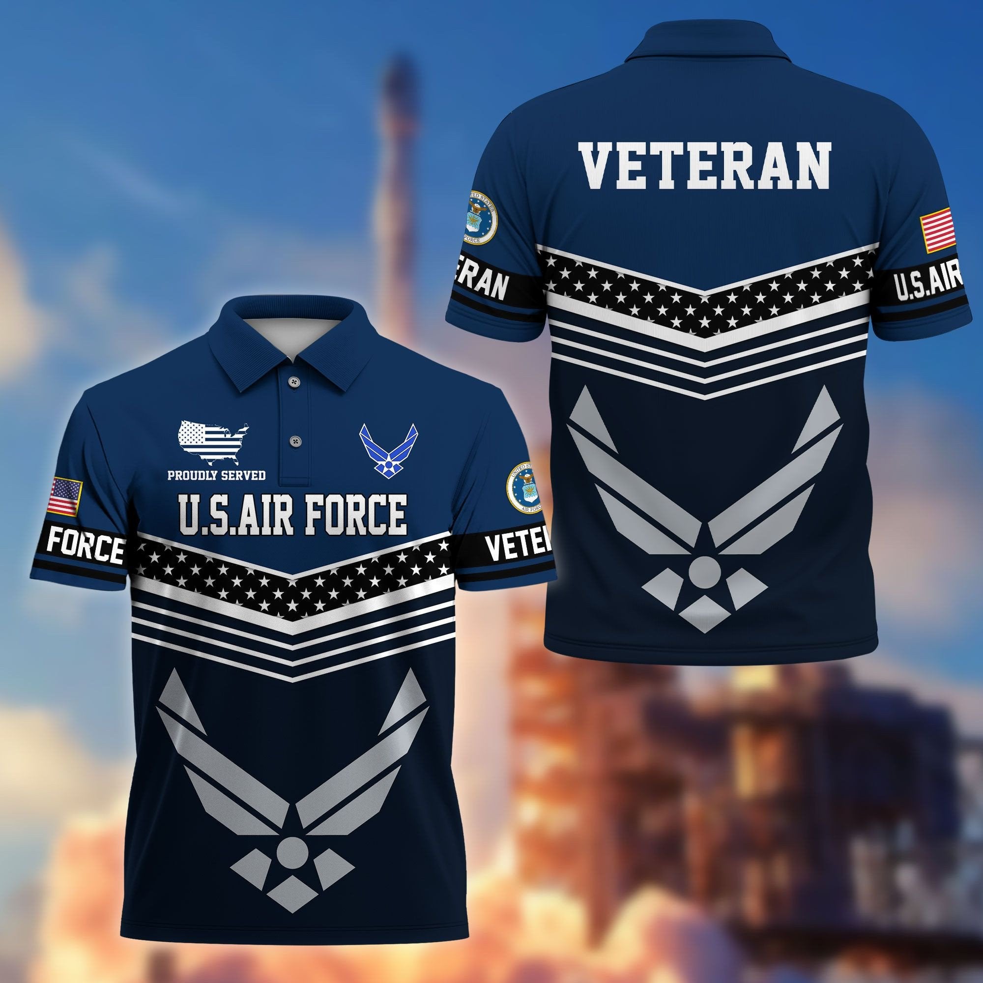 Premium US Veterans Polo Shirt BPHN060311, Gifts For US Veterans, Gifts For Dad, For Husband, Best Gifts On Father's Day, Armed Forces Day, Independence Day, Veterans Day.