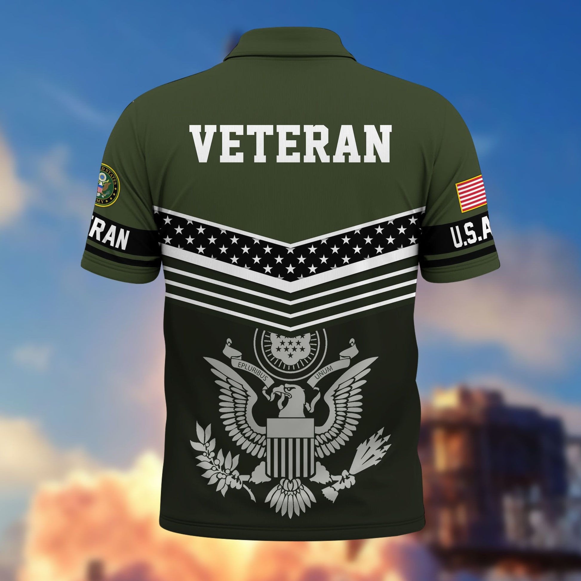 Premium US Veterans Polo Shirt BPHN060311, Gifts For US Veterans, Gifts For Dad, For Husband, Best Gifts On Father's Day, Armed Forces Day, Independence Day, Veterans Day.