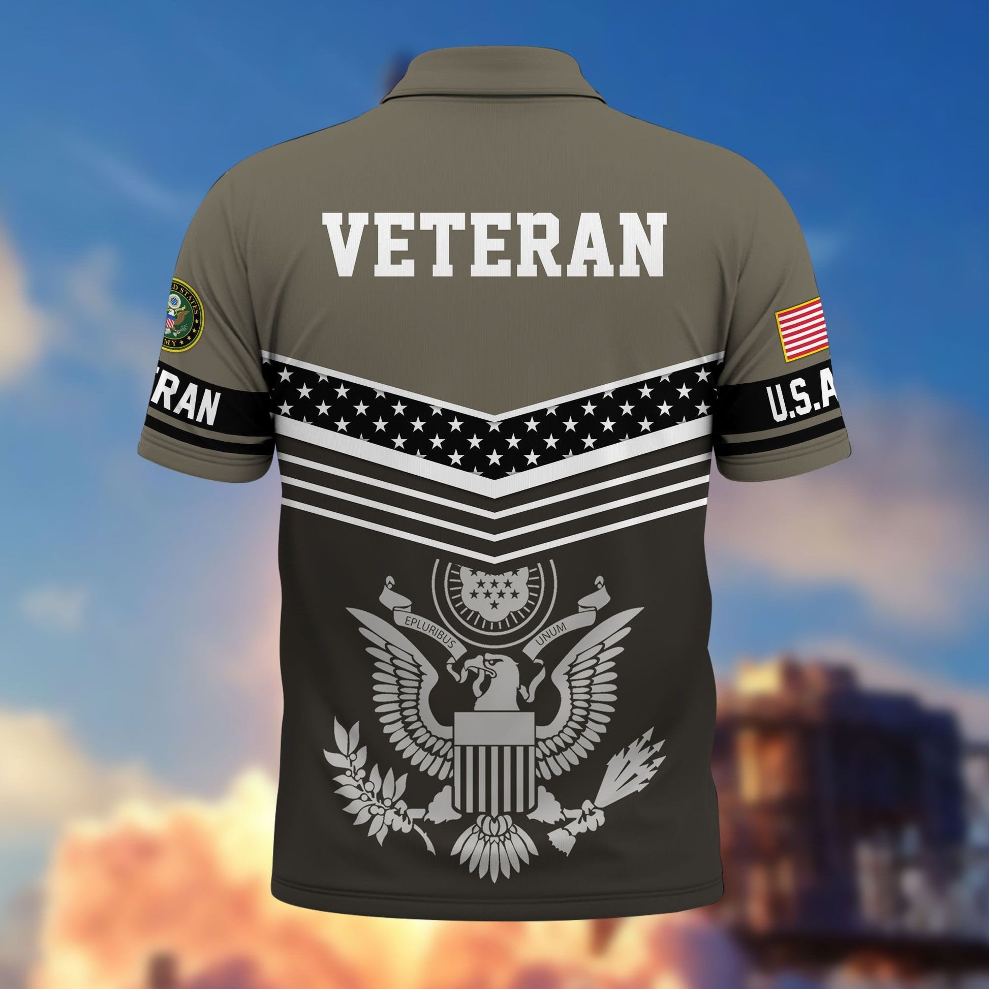 Premium US Veterans Polo Shirt BPHN060311, Gifts For US Veterans, Gifts For Dad, For Husband, Best Gifts On Father's Day, Armed Forces Day, Independence Day, Veterans Day.