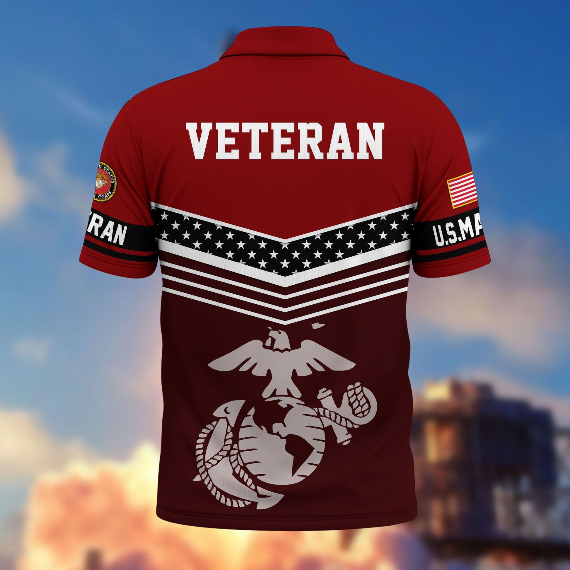 Premium US Veterans Polo Shirt BPHN060311, Gifts For US Veterans, Gifts For Dad, For Husband, Best Gifts On Father's Day, Armed Forces Day, Independence Day, Veterans Day.