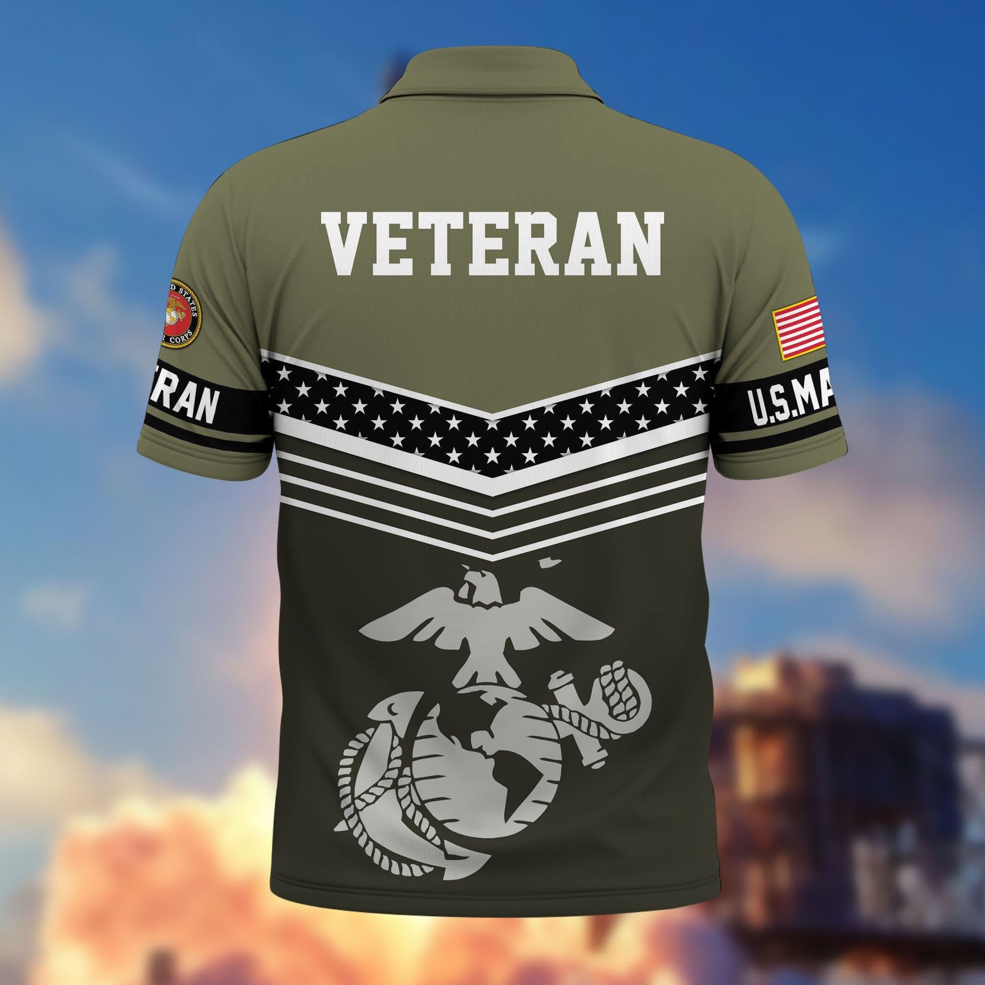 Premium US Veterans Polo Shirt BPHN060311, Gifts For US Veterans, Gifts For Dad, For Husband, Best Gifts On Father's Day, Armed Forces Day, Independence Day, Veterans Day.