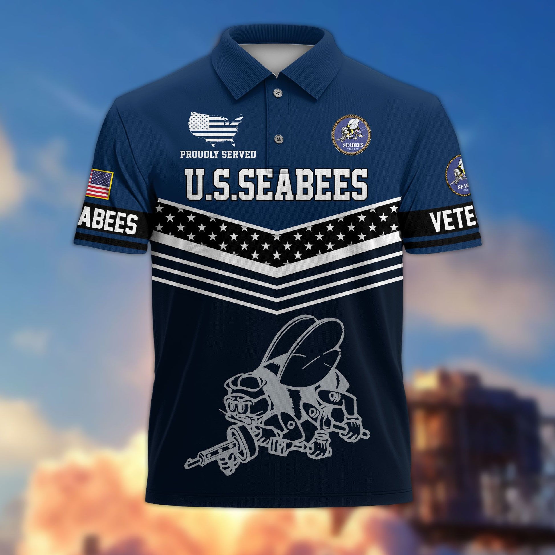 Premium US Veterans Polo Shirt BPHN060311, Gifts For US Veterans, Gifts For Dad, For Husband, Best Gifts On Father's Day, Armed Forces Day, Independence Day, Veterans Day.