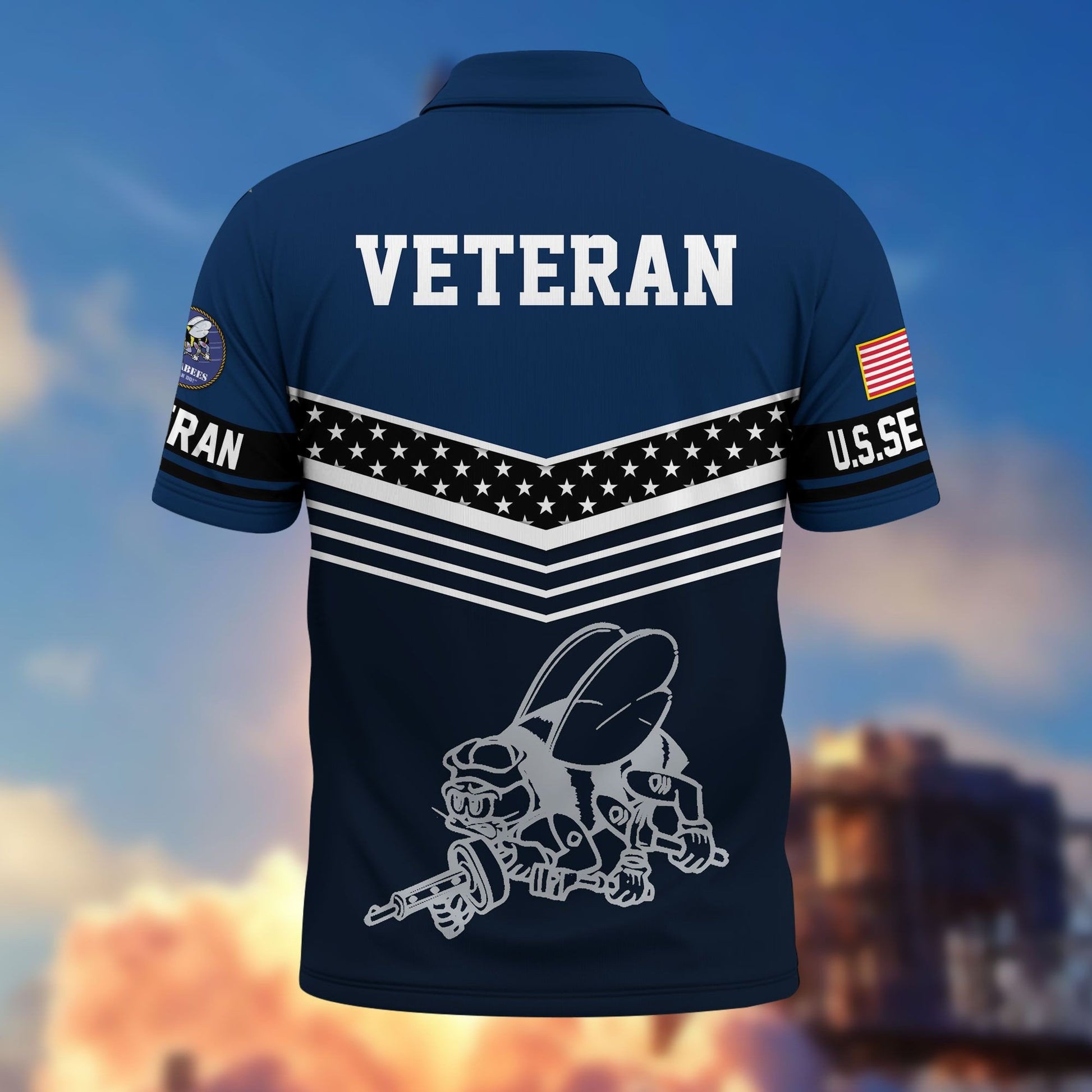 Premium US Veterans Polo Shirt BPHN060311, Gifts For US Veterans, Gifts For Dad, For Husband, Best Gifts On Father's Day, Armed Forces Day, Independence Day, Veterans Day.